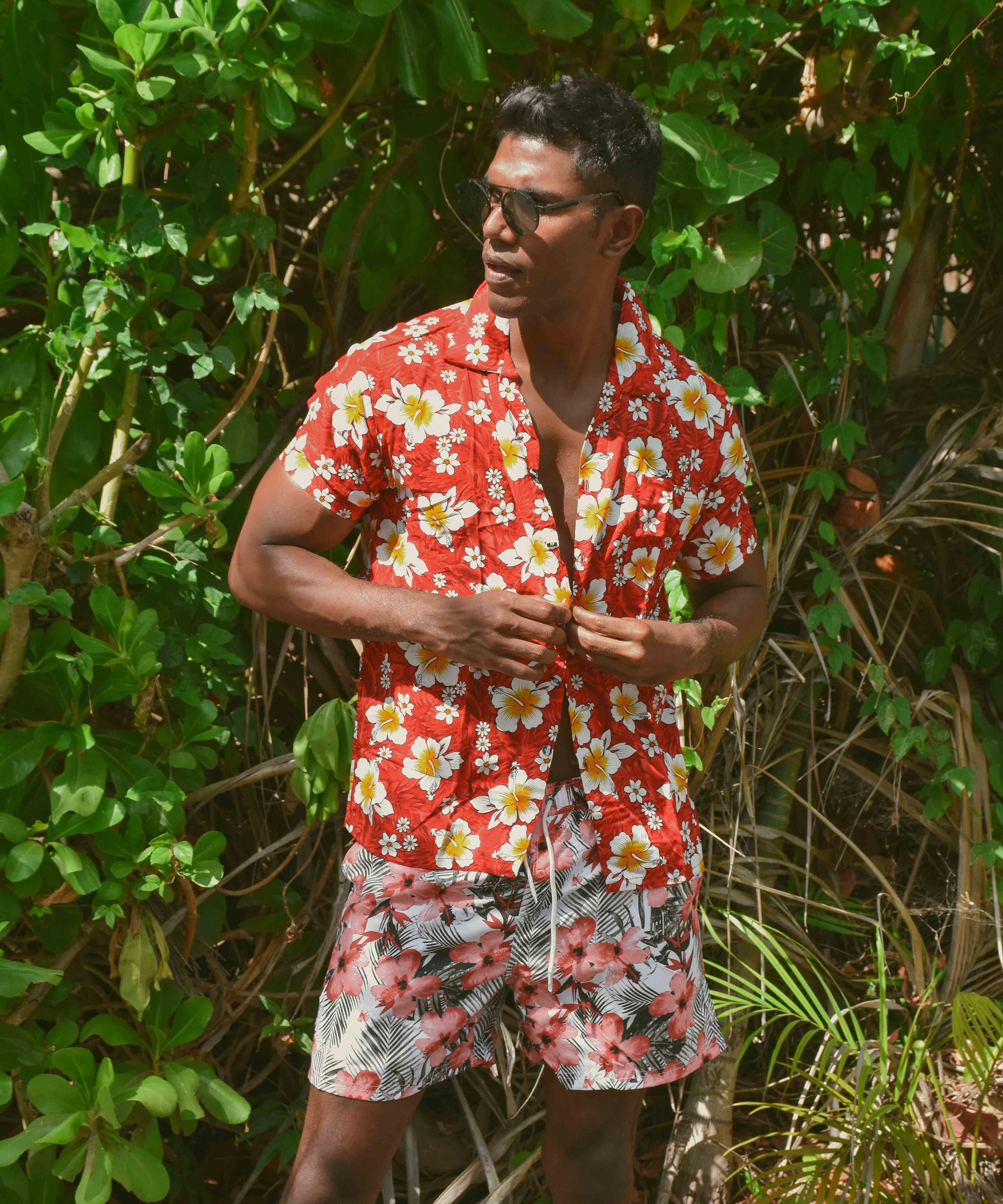 LANAI HAWAIIAN SHIRT Elepanta Men's Shirts - Buy Today Elephant Pants Jewelry And Bohemian Clothes Handmade In Thailand Help To Save The Elephants FairTrade And Vegan