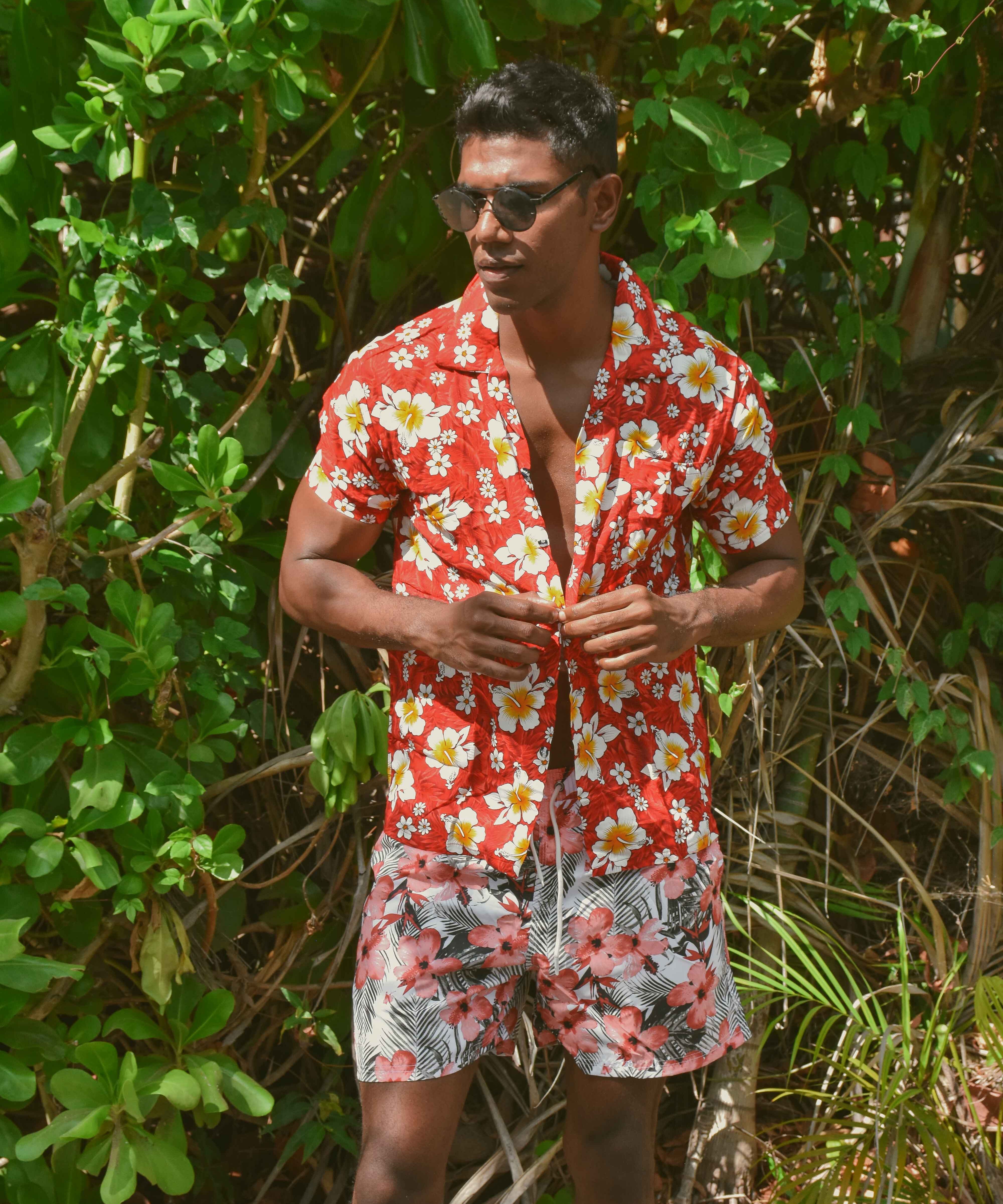 LANAI HAWAIIAN SHIRT Elepanta Men's Shirts - Buy Today Elephant Pants Jewelry And Bohemian Clothes Handmade In Thailand Help To Save The Elephants FairTrade And Vegan
