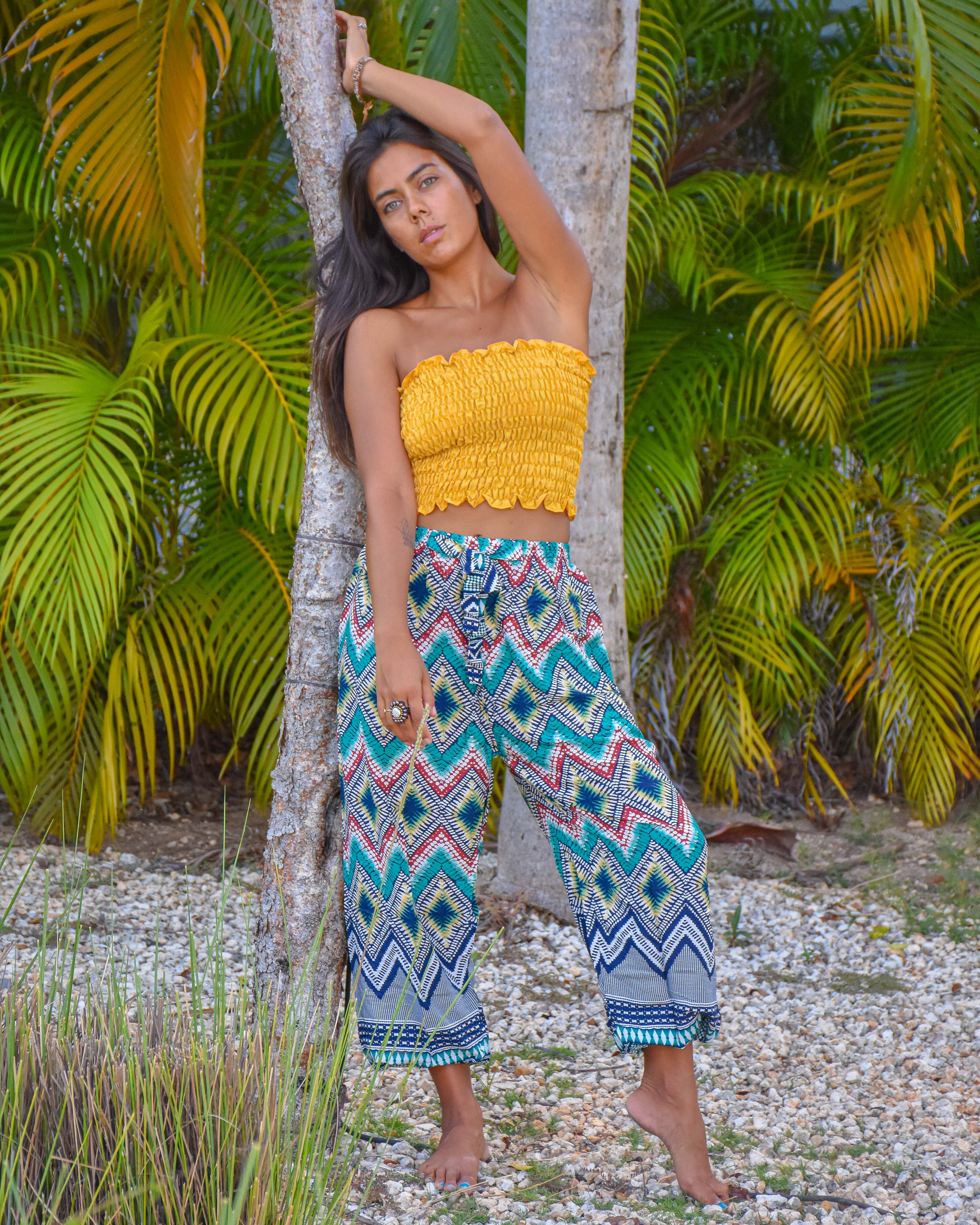 MALUK PANTS - Drawstring Elepanta Drawstring Pants - Buy Today Elephant Pants Jewelry And Bohemian Clothes Handmade In Thailand Help To Save The Elephants FairTrade And Vegan
