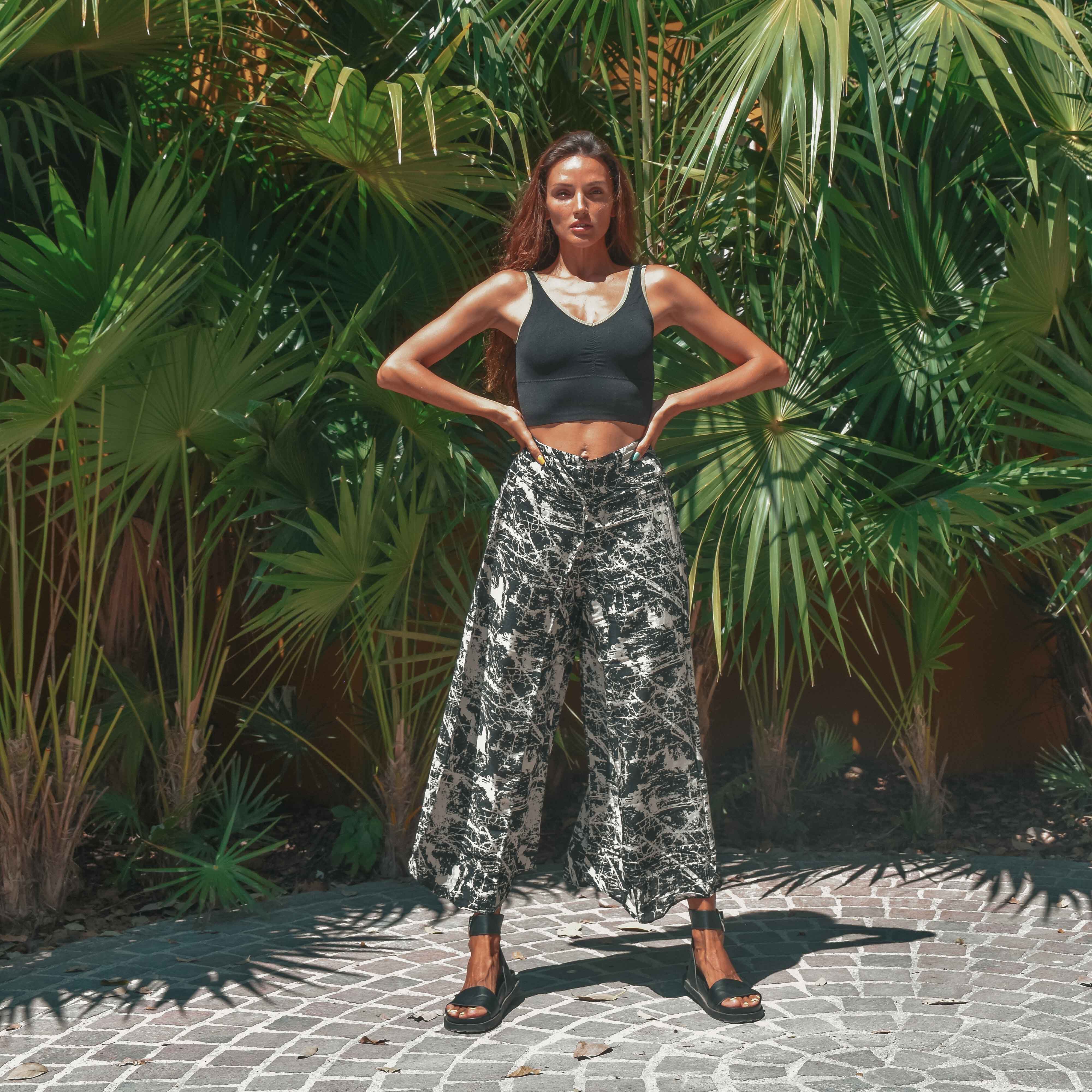 IBIZA PALAZZO Elepanta Palazzo Pants - Buy Today Elephant Pants Jewelry And Bohemian Clothes Handmade In Thailand Help To Save The Elephants FairTrade And Vegan