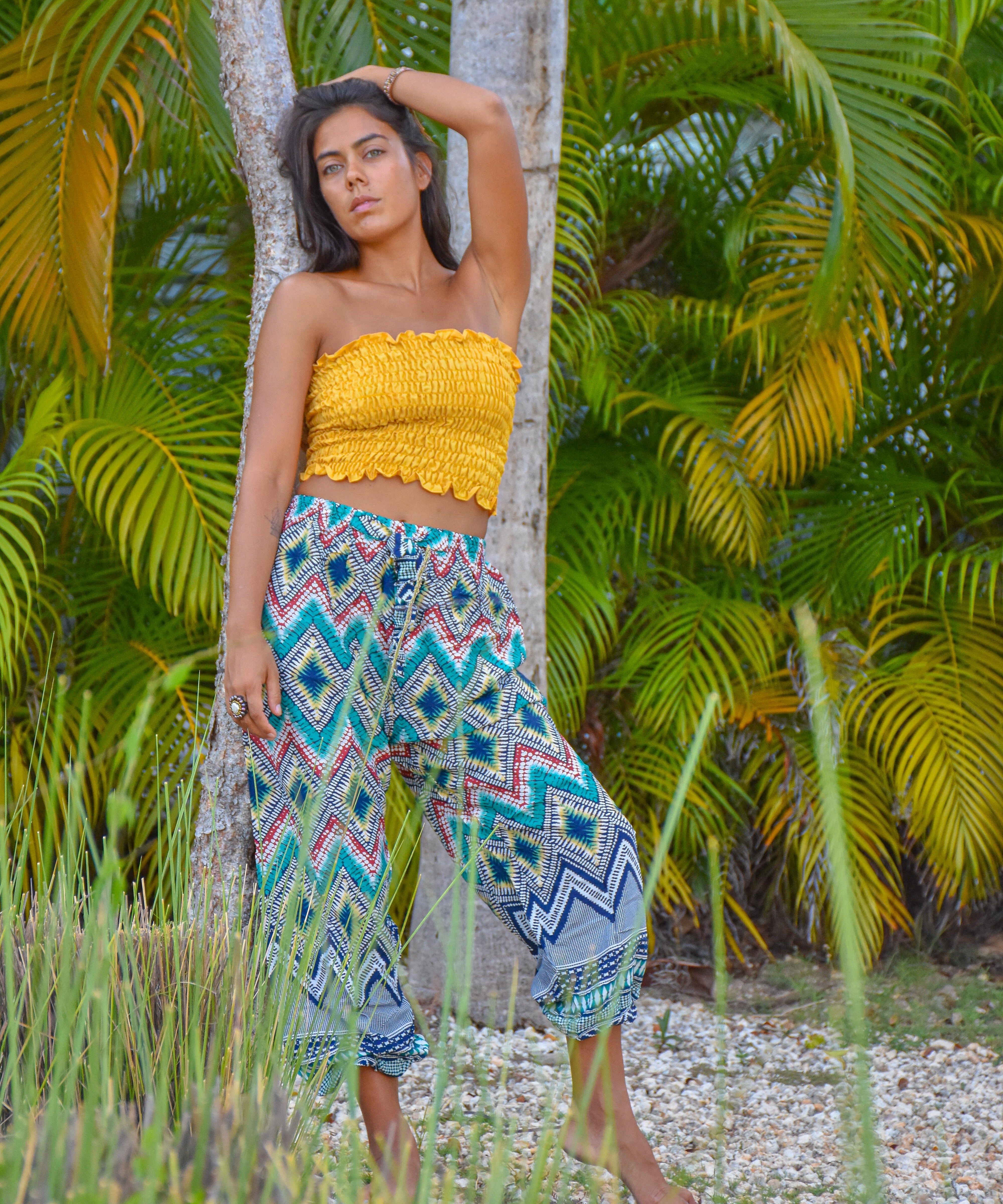 MALUK PANTS - Drawstring Elepanta Drawstring Pants - Buy Today Elephant Pants Jewelry And Bohemian Clothes Handmade In Thailand Help To Save The Elephants FairTrade And Vegan