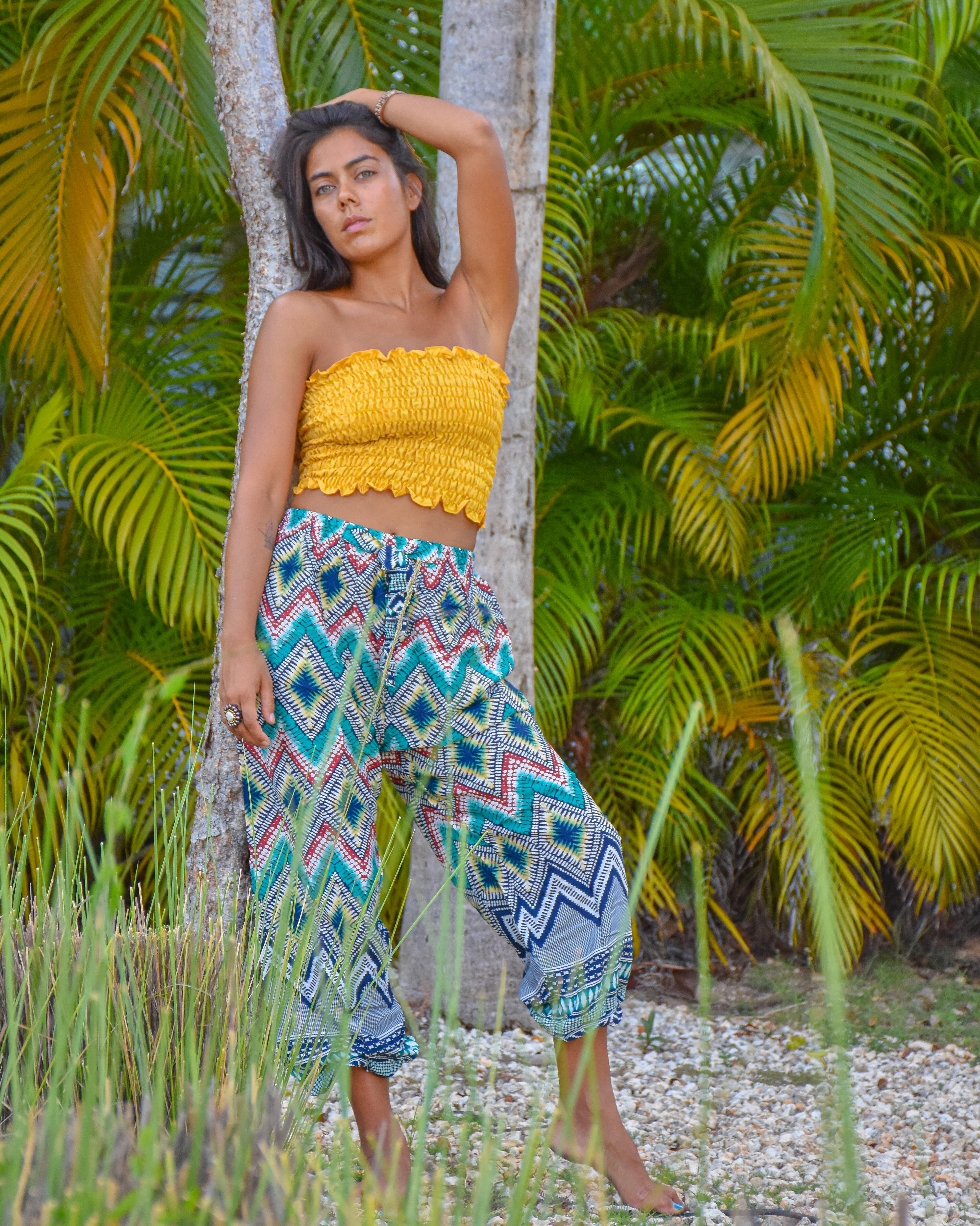 MALUK PANTS - Drawstring Elepanta Drawstring Pants - Buy Today Elephant Pants Jewelry And Bohemian Clothes Handmade In Thailand Help To Save The Elephants FairTrade And Vegan