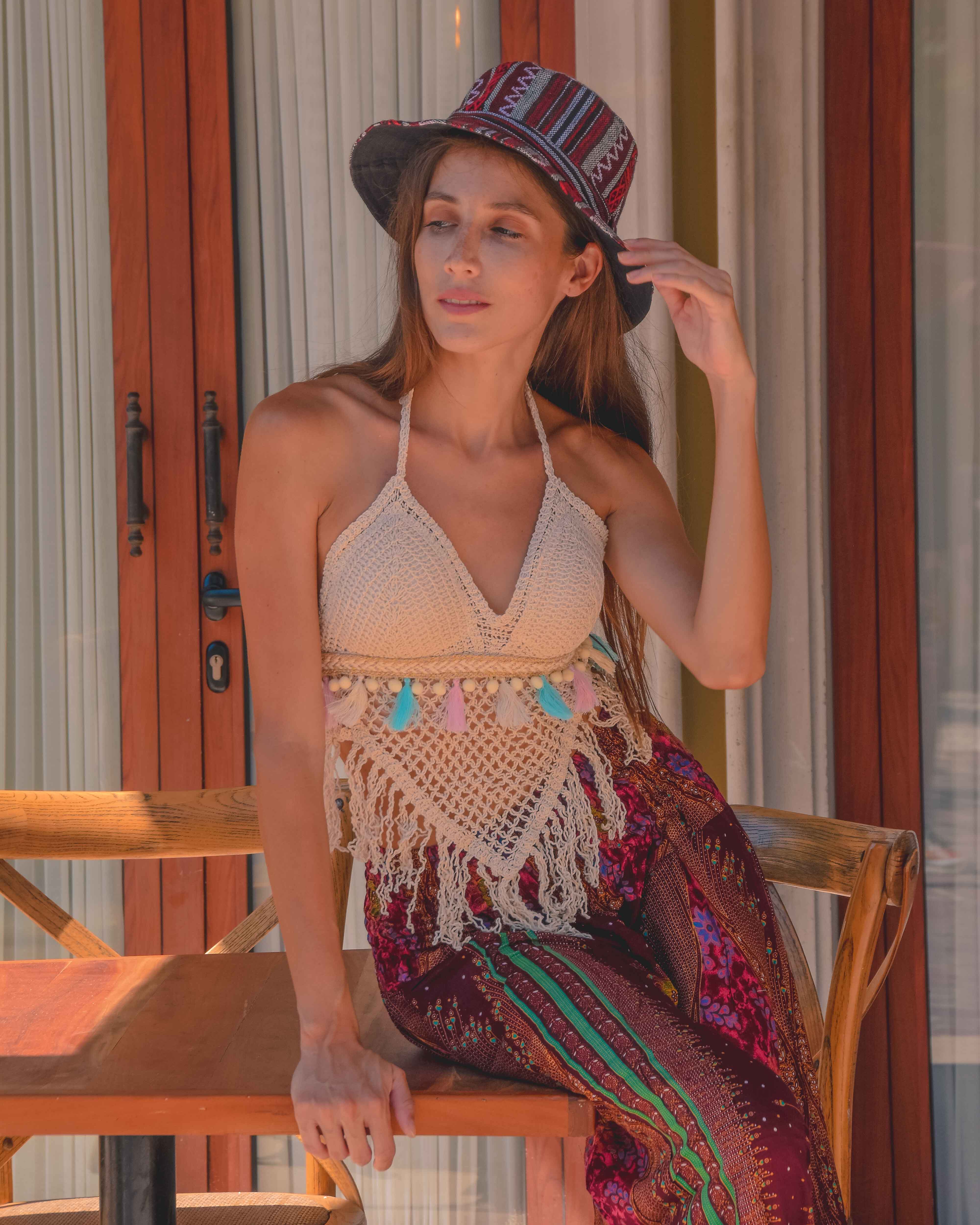 BORA TOP Elepanta Crochet Tops - Buy Today Elephant Pants Jewelry And Bohemian Clothes Handmade In Thailand Help To Save The Elephants FairTrade And Vegan