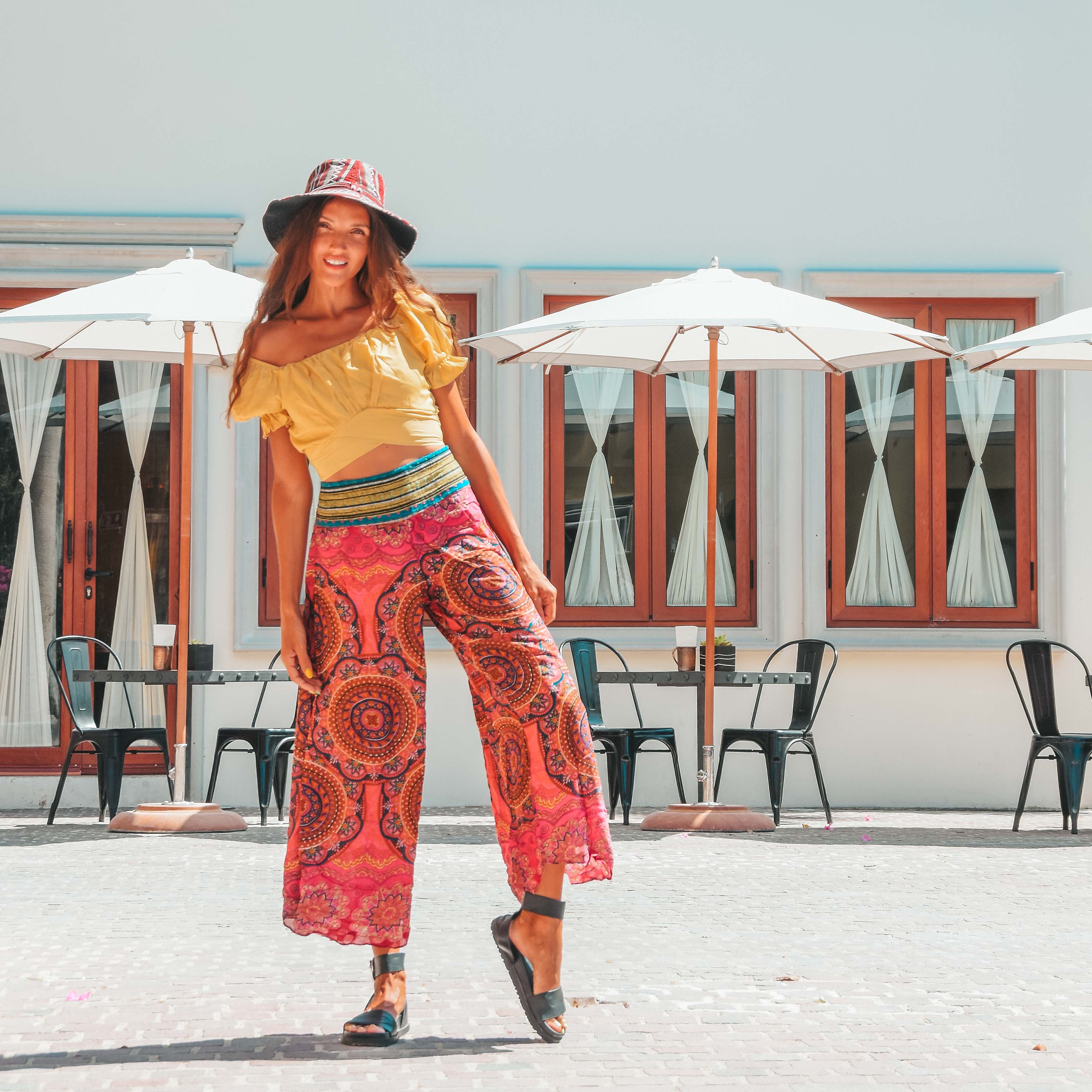 AKUMAL PALAZZO Elepanta Palazzo Pants - Buy Today Elephant Pants Jewelry And Bohemian Clothes Handmade In Thailand Help To Save The Elephants FairTrade And Vegan