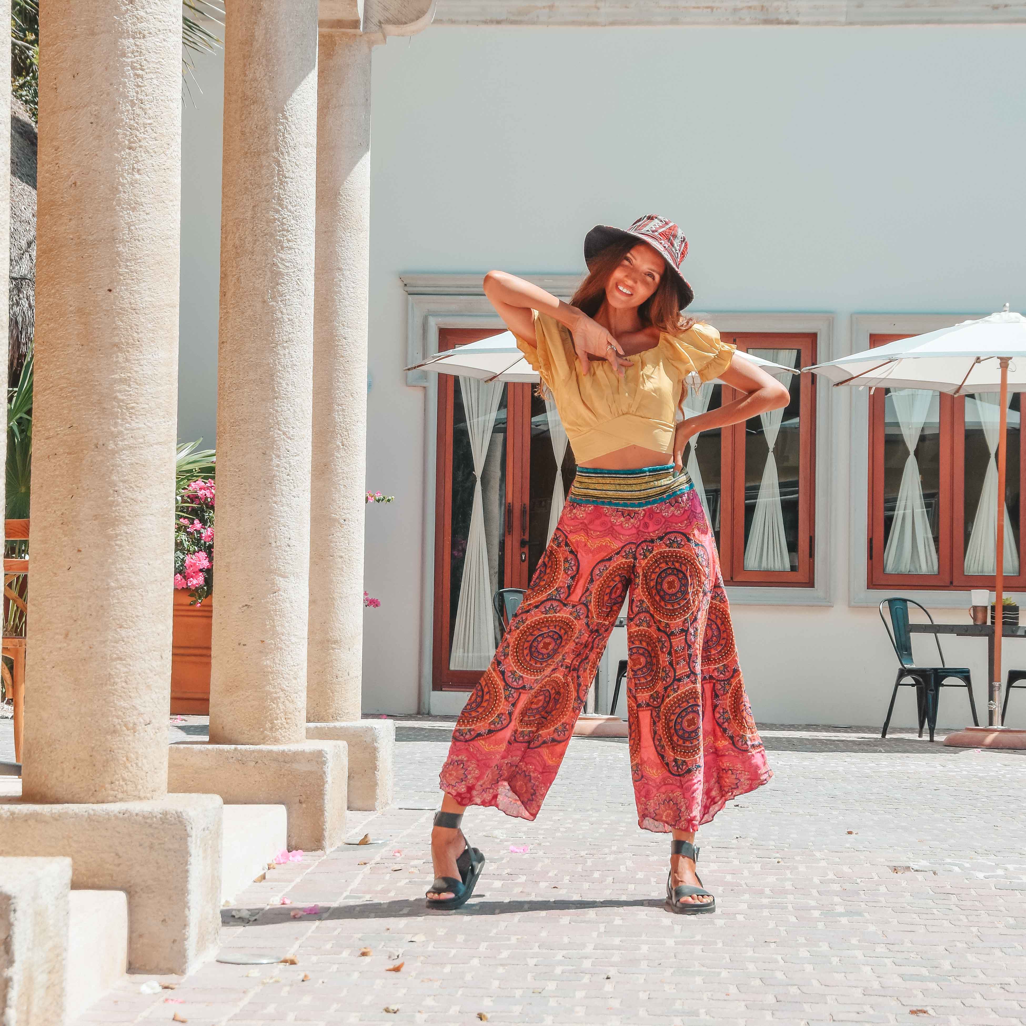 AKUMAL PALAZZO Elepanta Palazzo Pants - Buy Today Elephant Pants Jewelry And Bohemian Clothes Handmade In Thailand Help To Save The Elephants FairTrade And Vegan