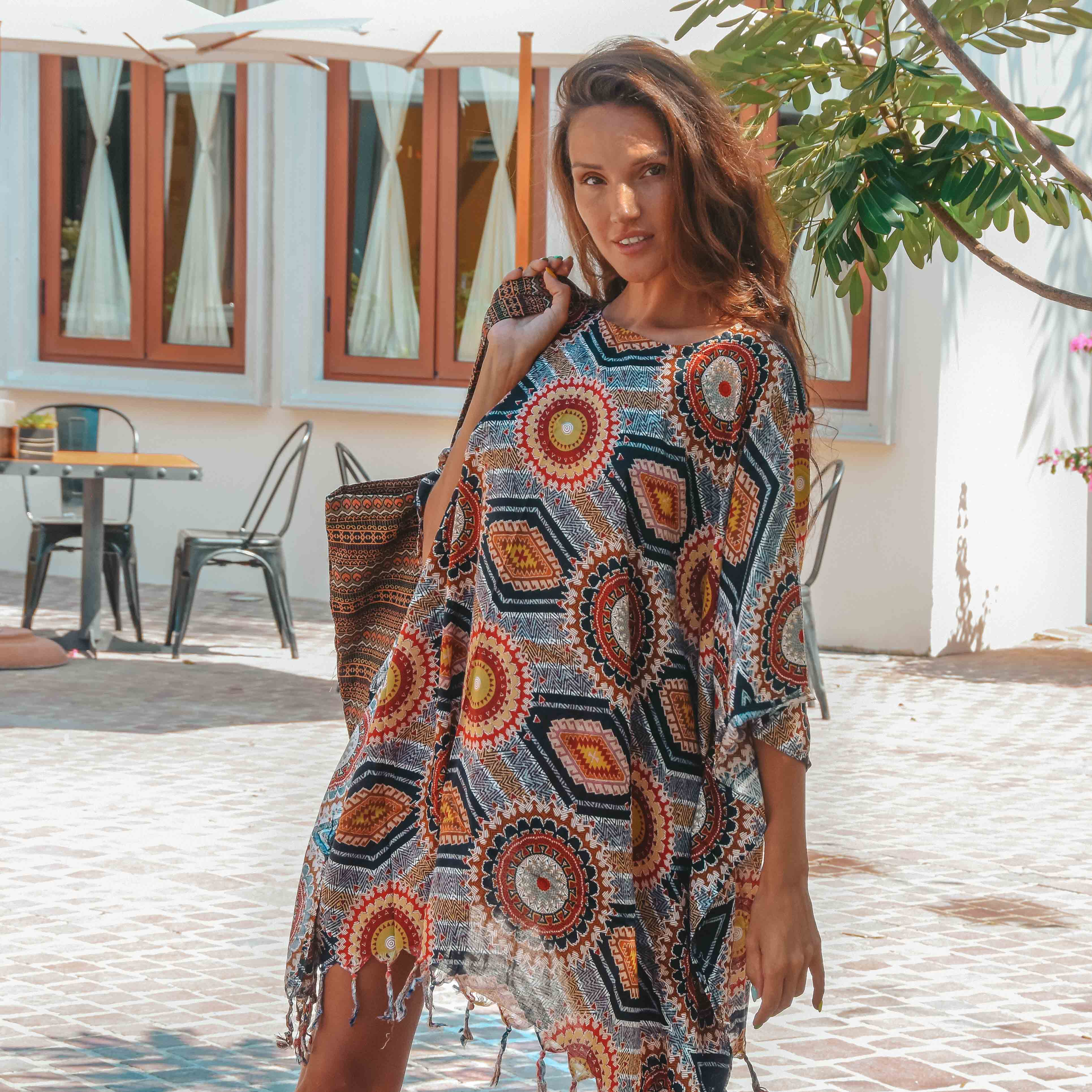 AZTEK PONCHO Elepanta Ponchos - Buy Today Elephant Pants Jewelry And Bohemian Clothes Handmade In Thailand Help To Save The Elephants FairTrade And Vegan