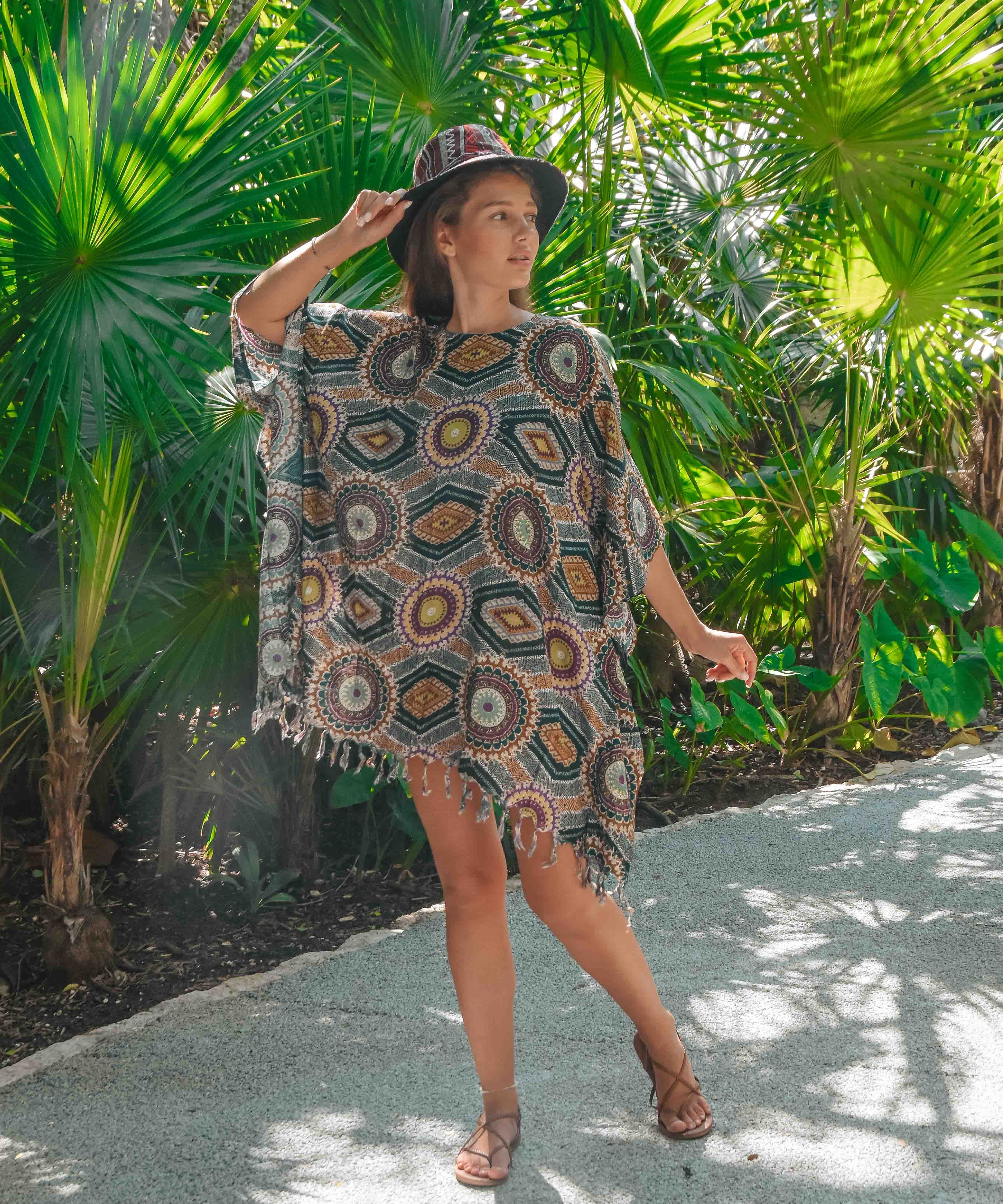 AZTEK PONCHO Elepanta Ponchos - Buy Today Elephant Pants Jewelry And Bohemian Clothes Handmade In Thailand Help To Save The Elephants FairTrade And Vegan