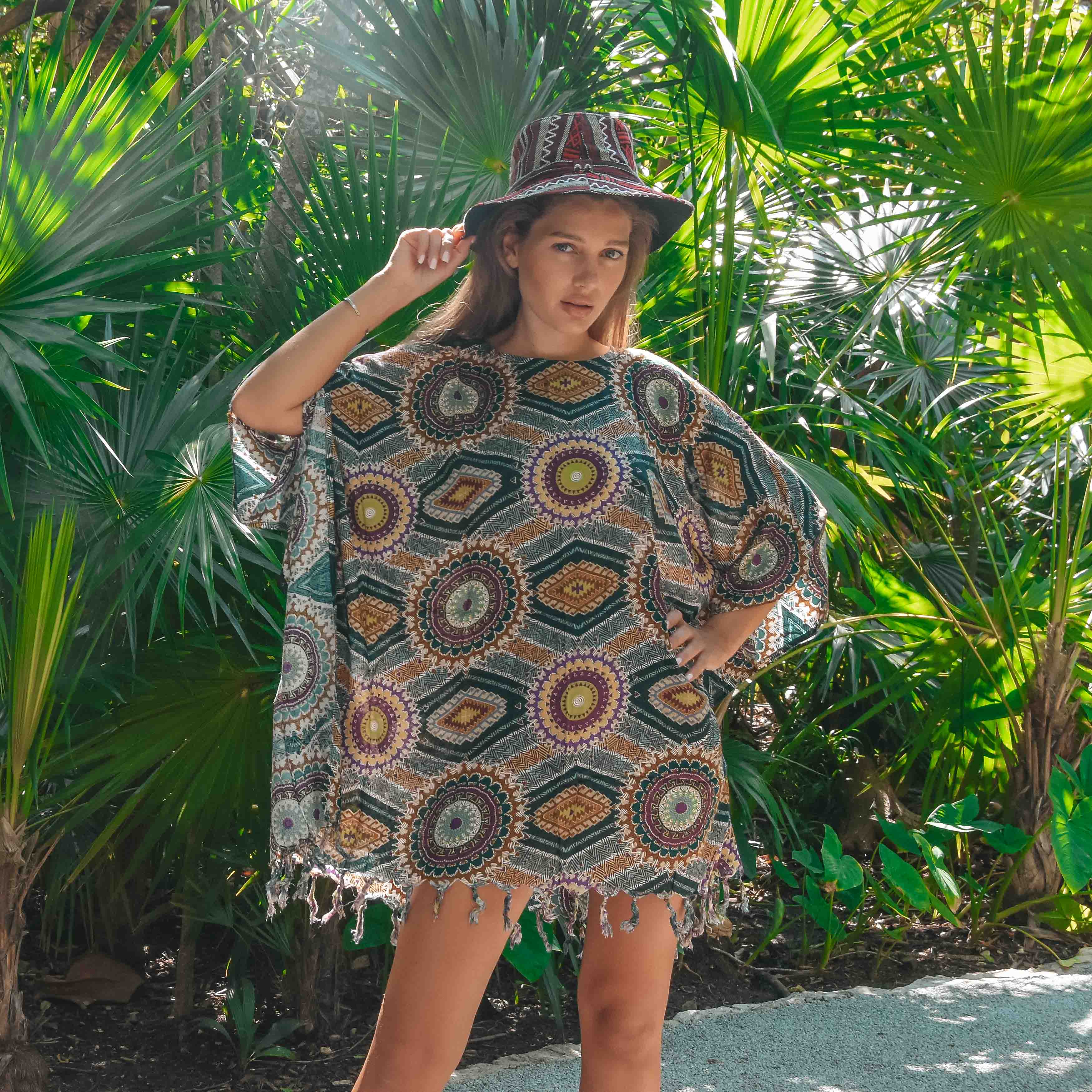 AZTEK PONCHO Elepanta Ponchos - Buy Today Elephant Pants Jewelry And Bohemian Clothes Handmade In Thailand Help To Save The Elephants FairTrade And Vegan