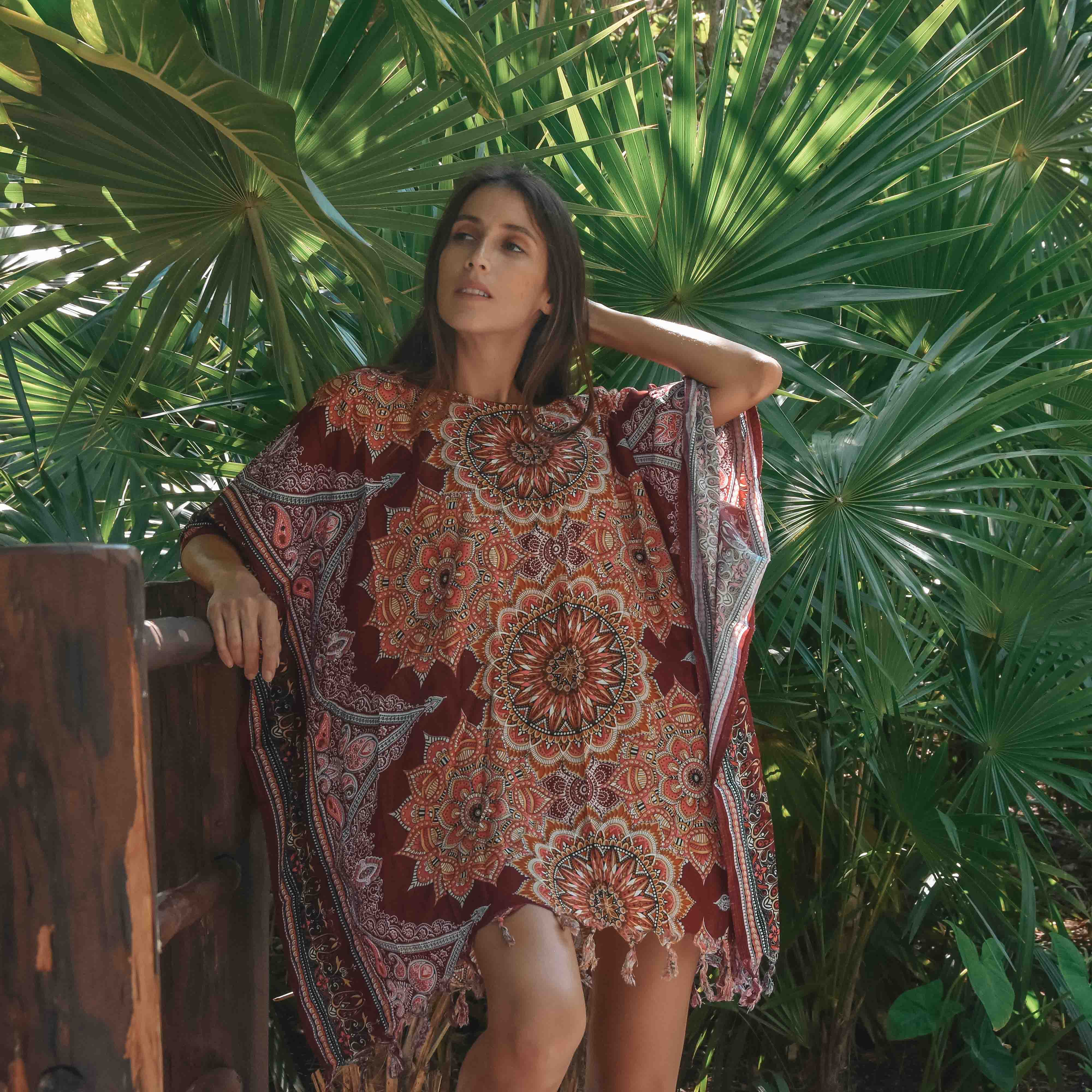 MANDALA PONCHO Elepanta Ponchos - Buy Today Elephant Pants Jewelry And Bohemian Clothes Handmade In Thailand Help To Save The Elephants FairTrade And Vegan