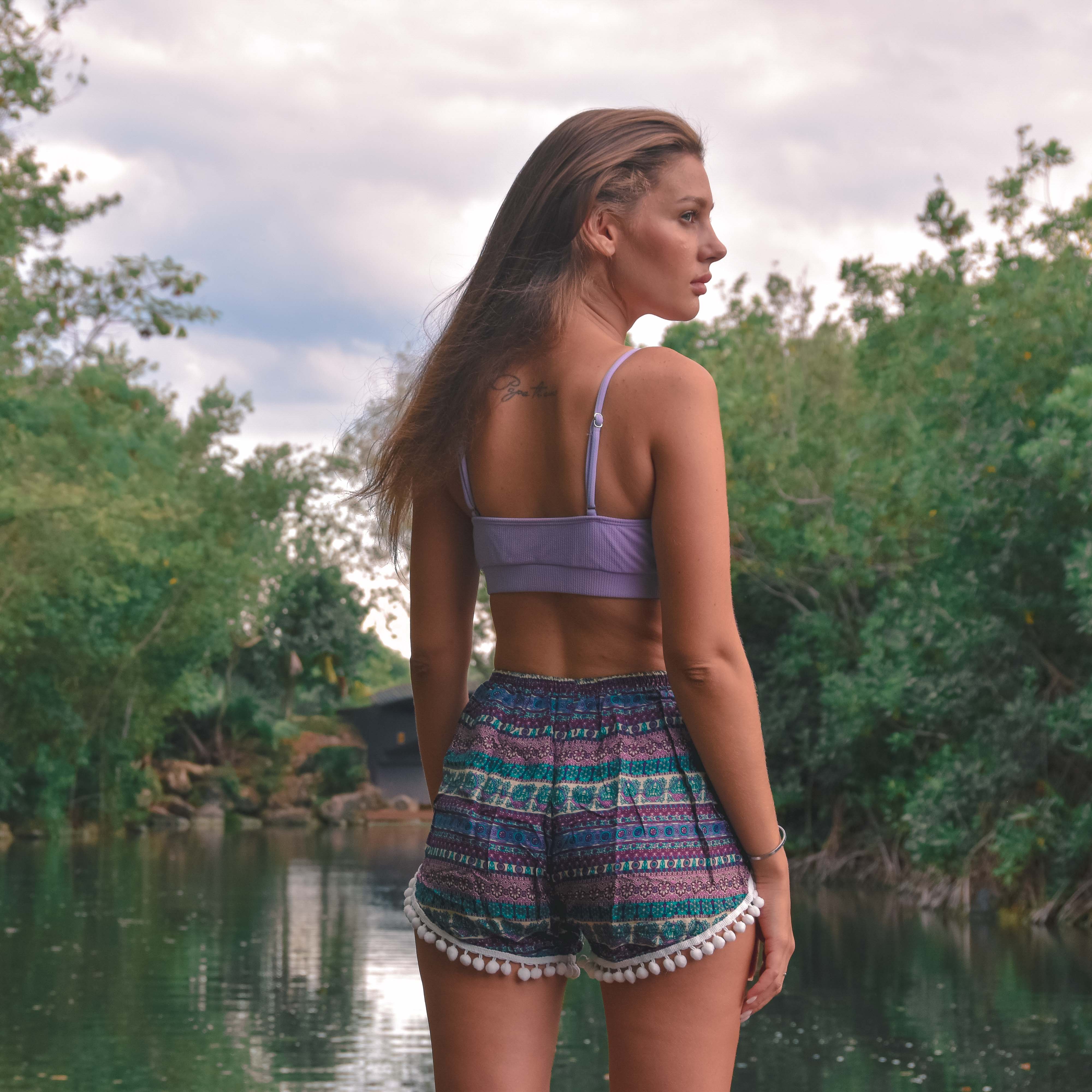 DELHI SHORTS Elepanta Women's Shorts - Buy Today Elephant Pants Jewelry And Bohemian Clothes Handmade In Thailand Help To Save The Elephants FairTrade And Vegan