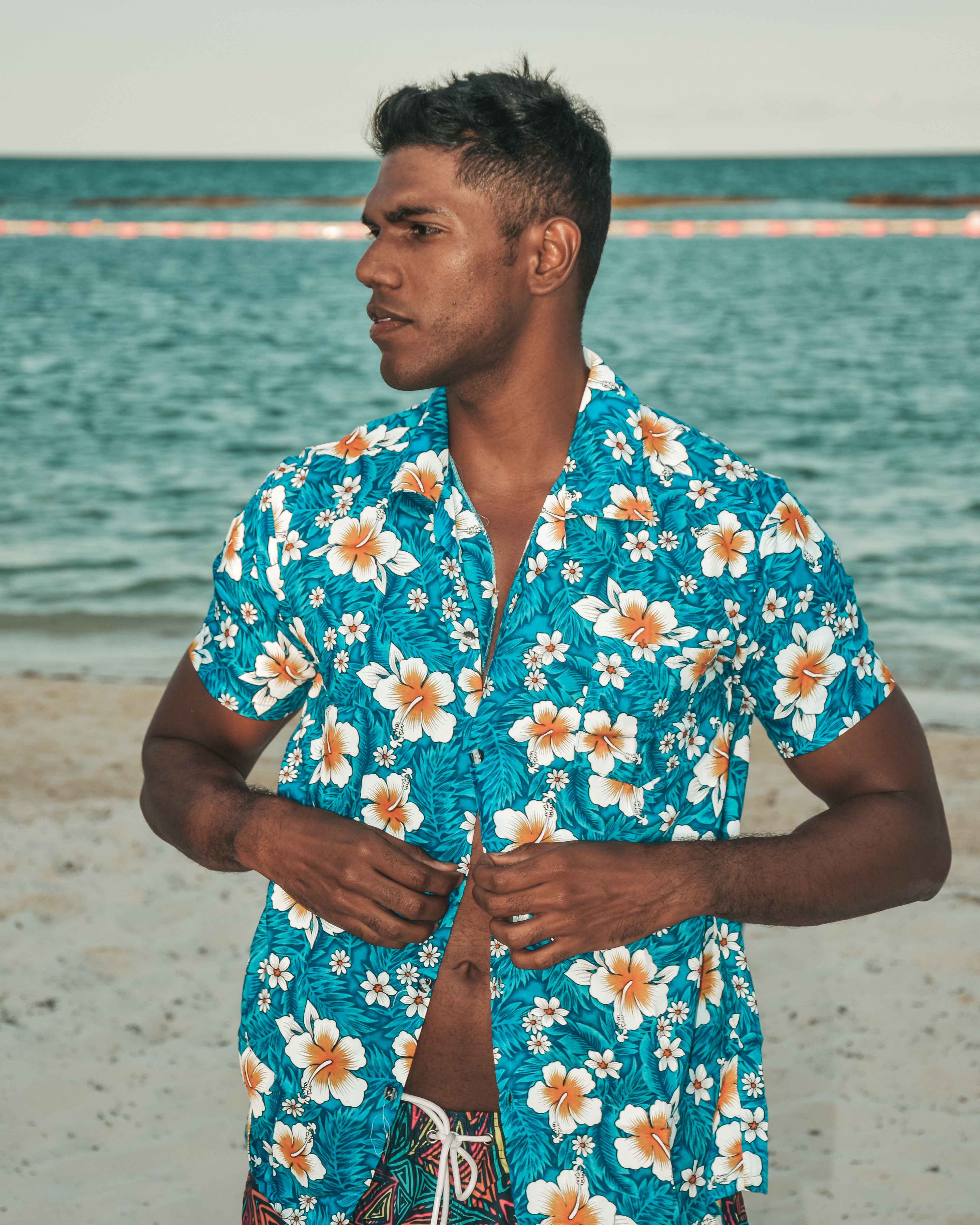 RIO HAWAIIAN SHIRT Elepanta Men's Shirts - Buy Today Elephant Pants Jewelry And Bohemian Clothes Handmade In Thailand Help To Save The Elephants FairTrade And Vegan