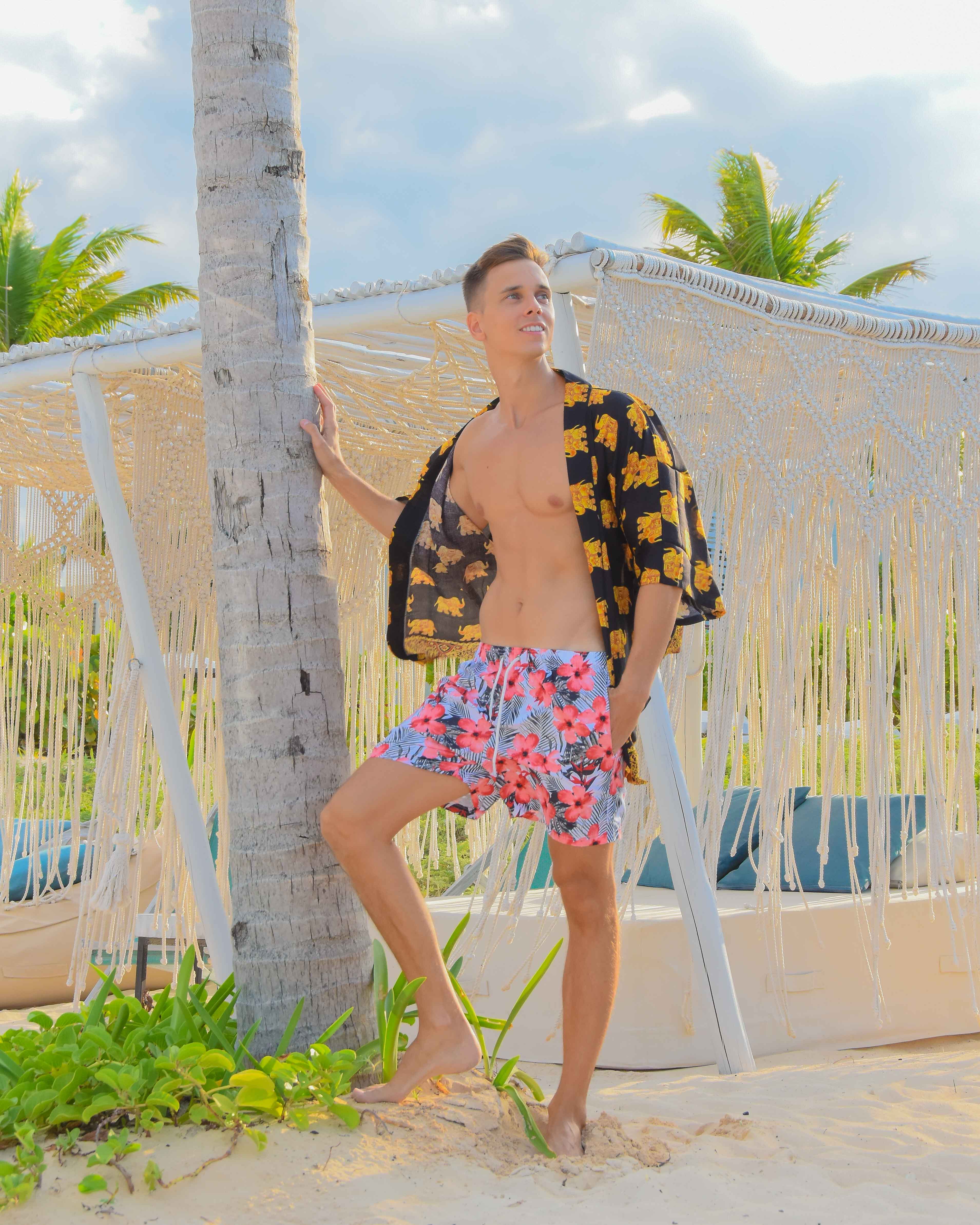 COZUMEL SWIM TRUNKS Elepanta Swim Trunks - Buy Today Elephant Pants Jewelry And Bohemian Clothes Handmade In Thailand Help To Save The Elephants FairTrade And Vegan
