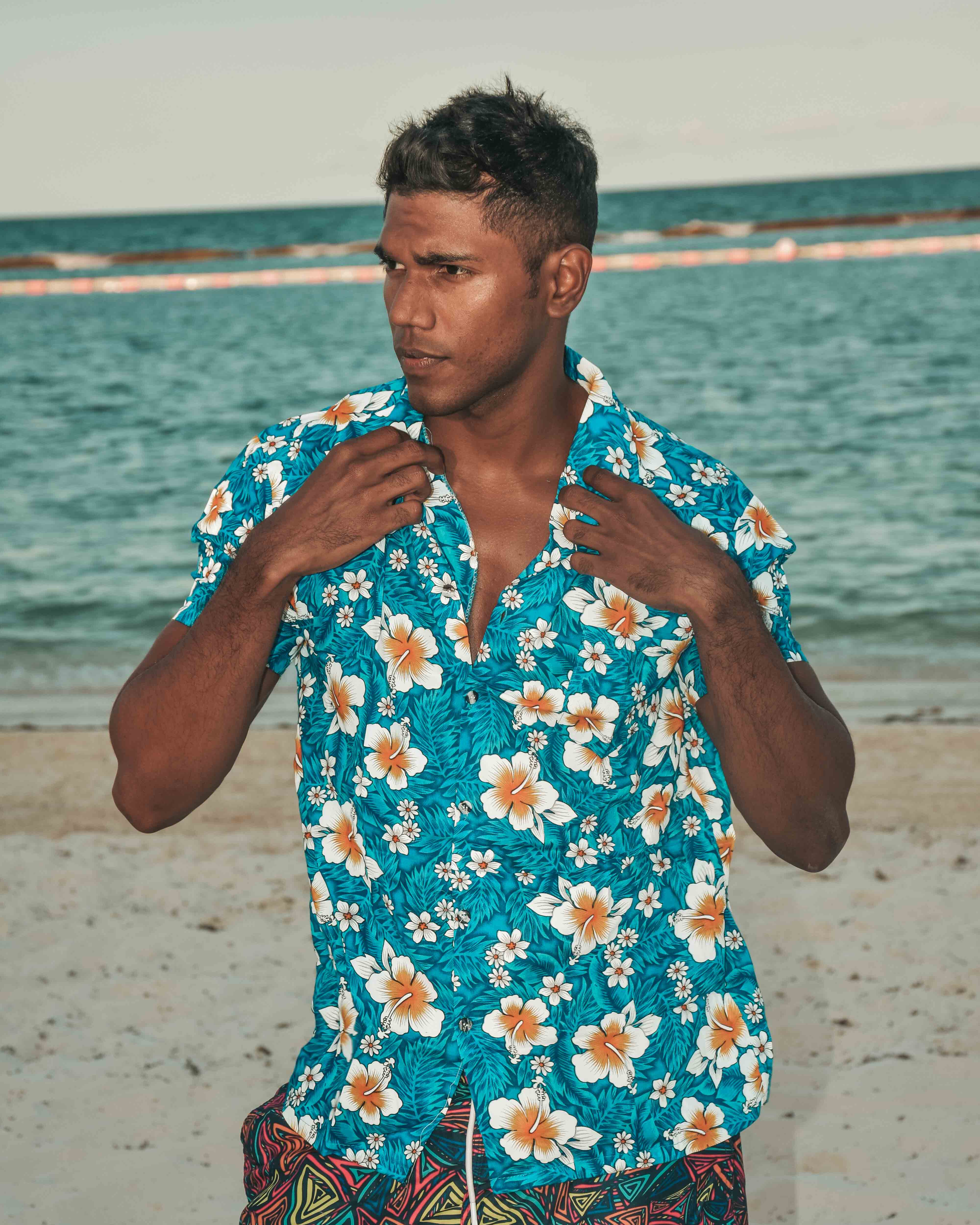 RIO HAWAIIAN SHIRT Elepanta Men's Shirts - Buy Today Elephant Pants Jewelry And Bohemian Clothes Handmade In Thailand Help To Save The Elephants FairTrade And Vegan