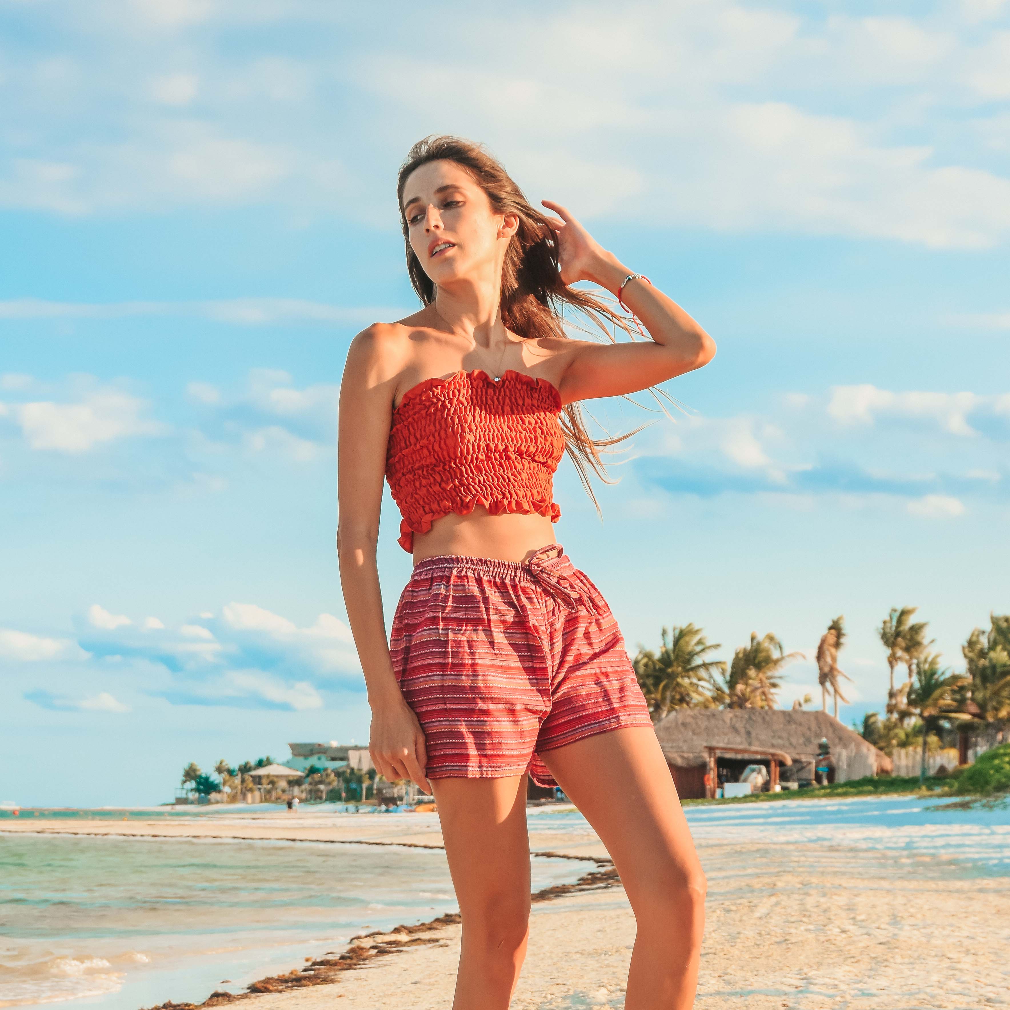 TAHITI SHORTS Elepanta Women's Shorts - Buy Today Elephant Pants Jewelry And Bohemian Clothes Handmade In Thailand Help To Save The Elephants FairTrade And Vegan