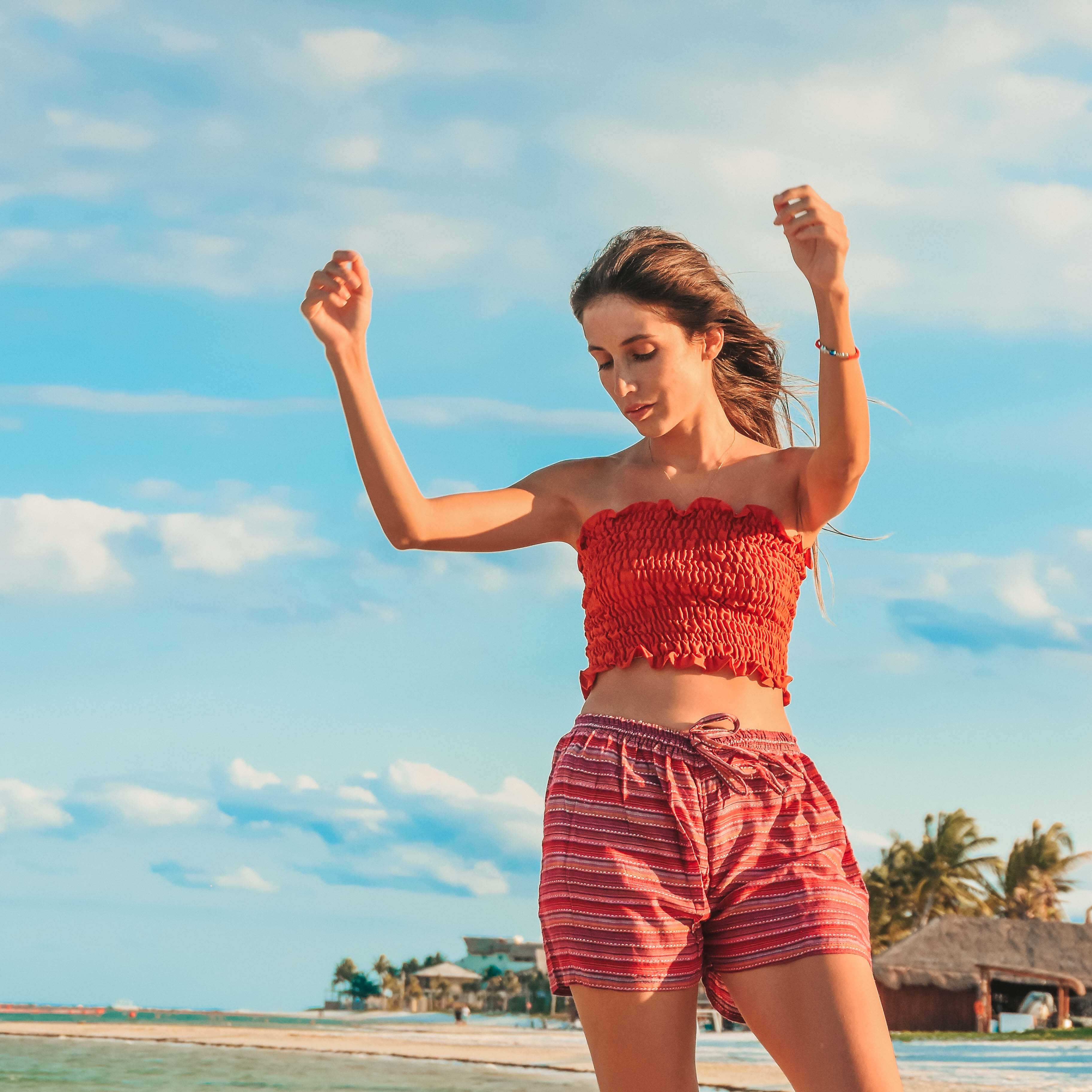 TAHITI SHORTS Elepanta Women's Shorts - Buy Today Elephant Pants Jewelry And Bohemian Clothes Handmade In Thailand Help To Save The Elephants FairTrade And Vegan
