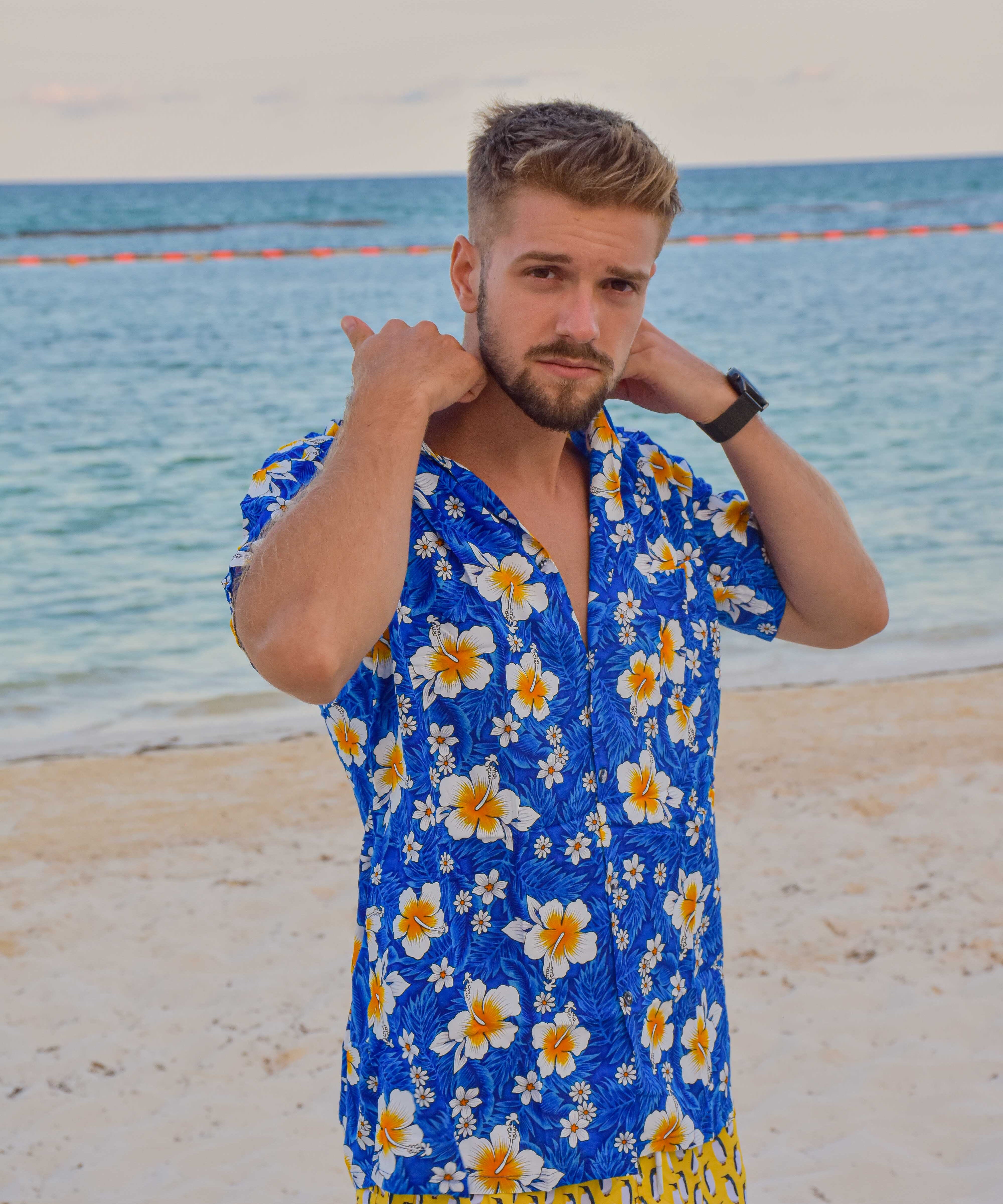 MAUI HAWAIIAN SHIRT Elepanta Men's Shirts - Buy Today Elephant Pants Jewelry And Bohemian Clothes Handmade In Thailand Help To Save The Elephants FairTrade And Vegan