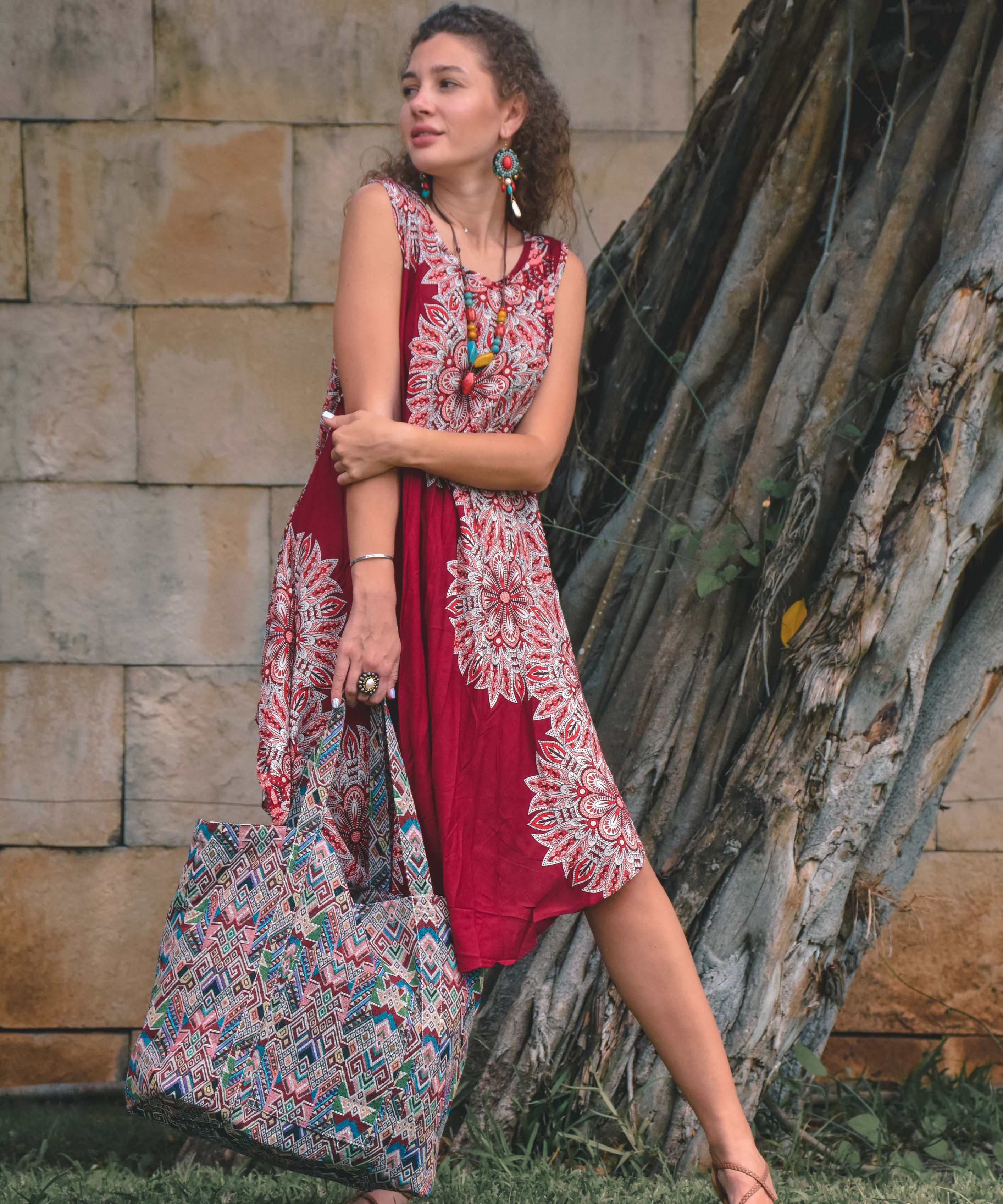 MALAGA DRESS Elepanta Dresses - Buy Today Elephant Pants Jewelry And Bohemian Clothes Handmade In Thailand Help To Save The Elephants FairTrade And Vegan