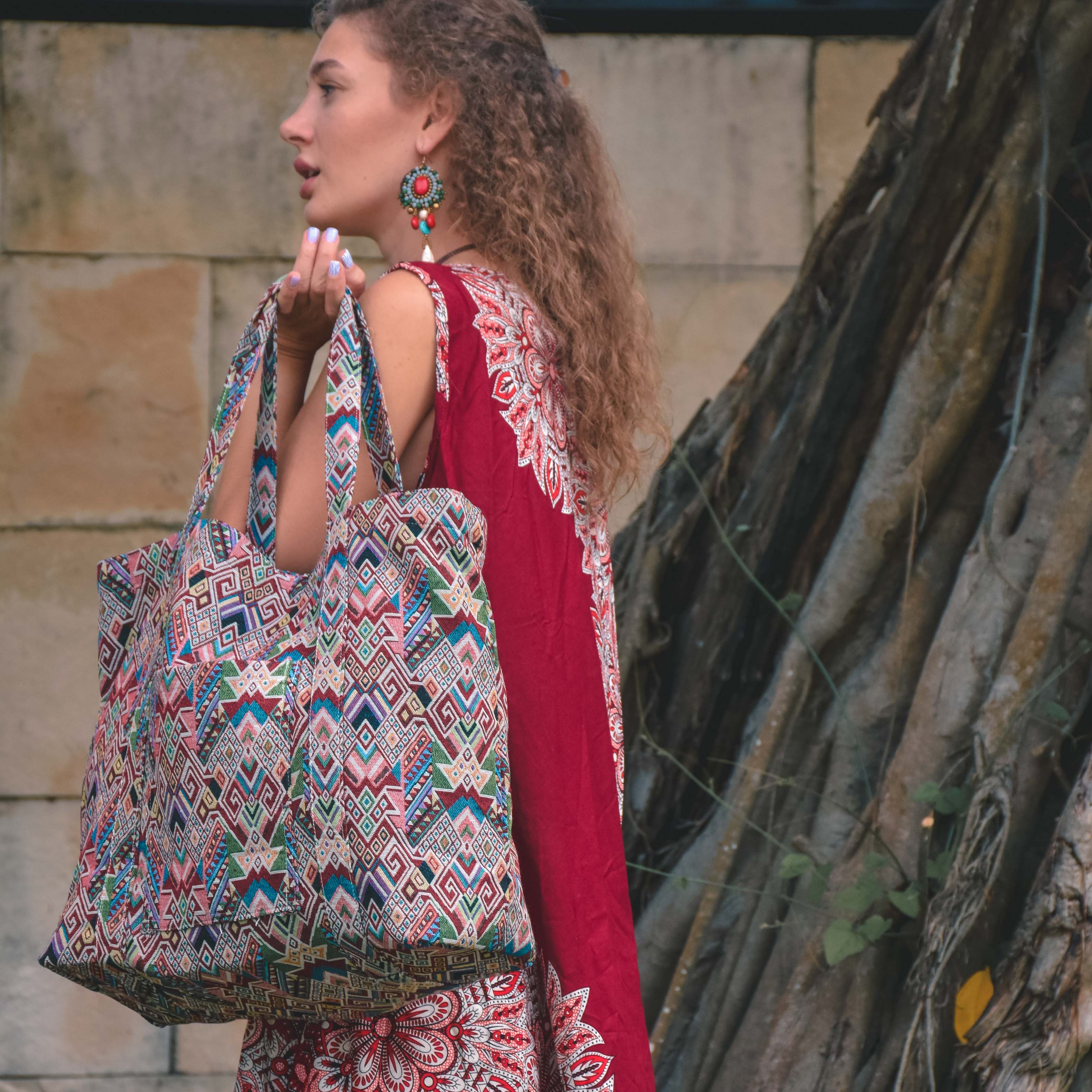 AZTEK BEACH BAG Elepanta Beach Bags - Buy Today Elephant Pants Jewelry And Bohemian Clothes Handmade In Thailand Help To Save The Elephants FairTrade And Vegan