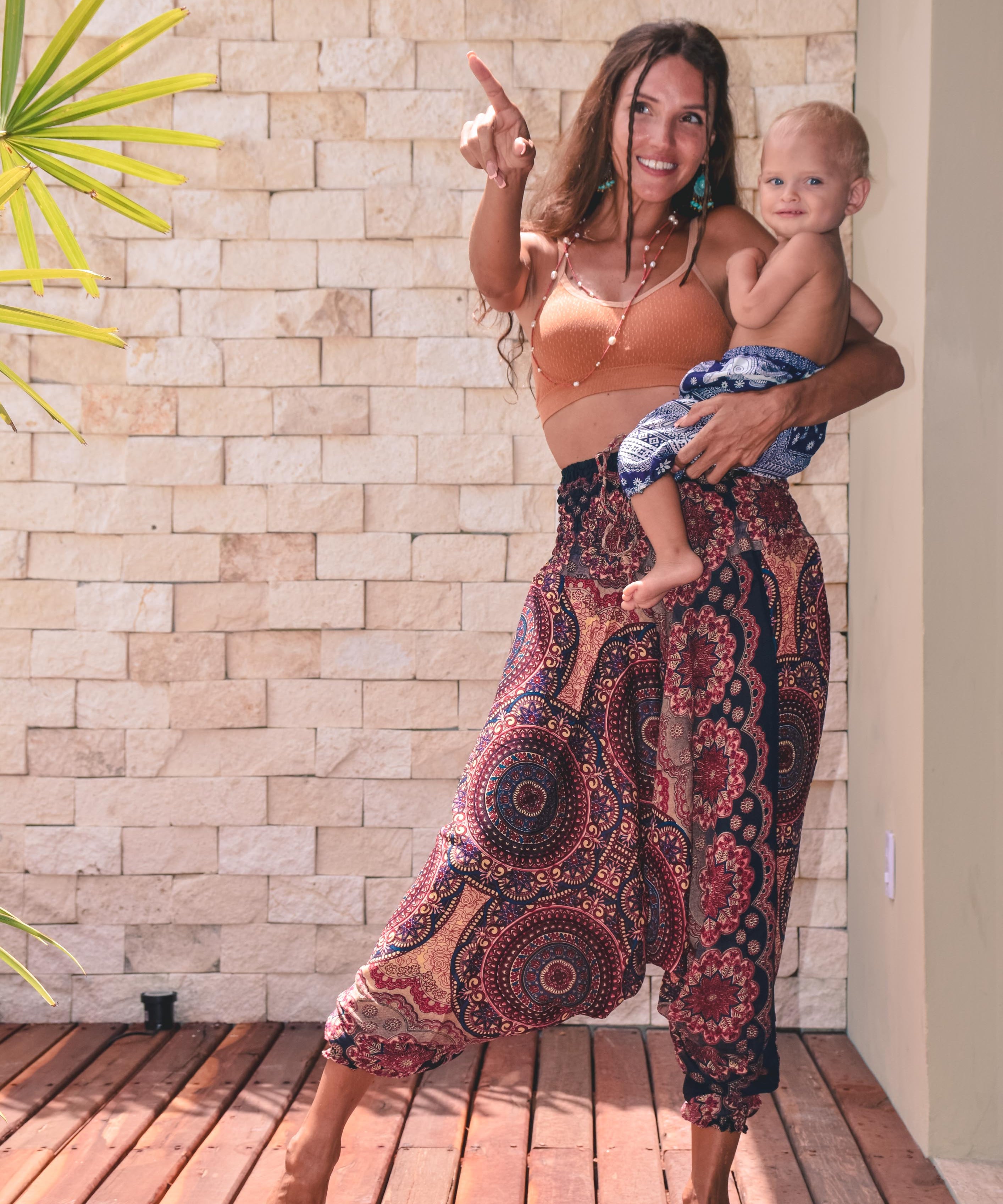 AHAU YOGA PANTS Elepanta Aladdin Pants - Buy Today Elephant Pants Jewelry And Bohemian Clothes Handmade In Thailand Help To Save The Elephants FairTrade And Vegan