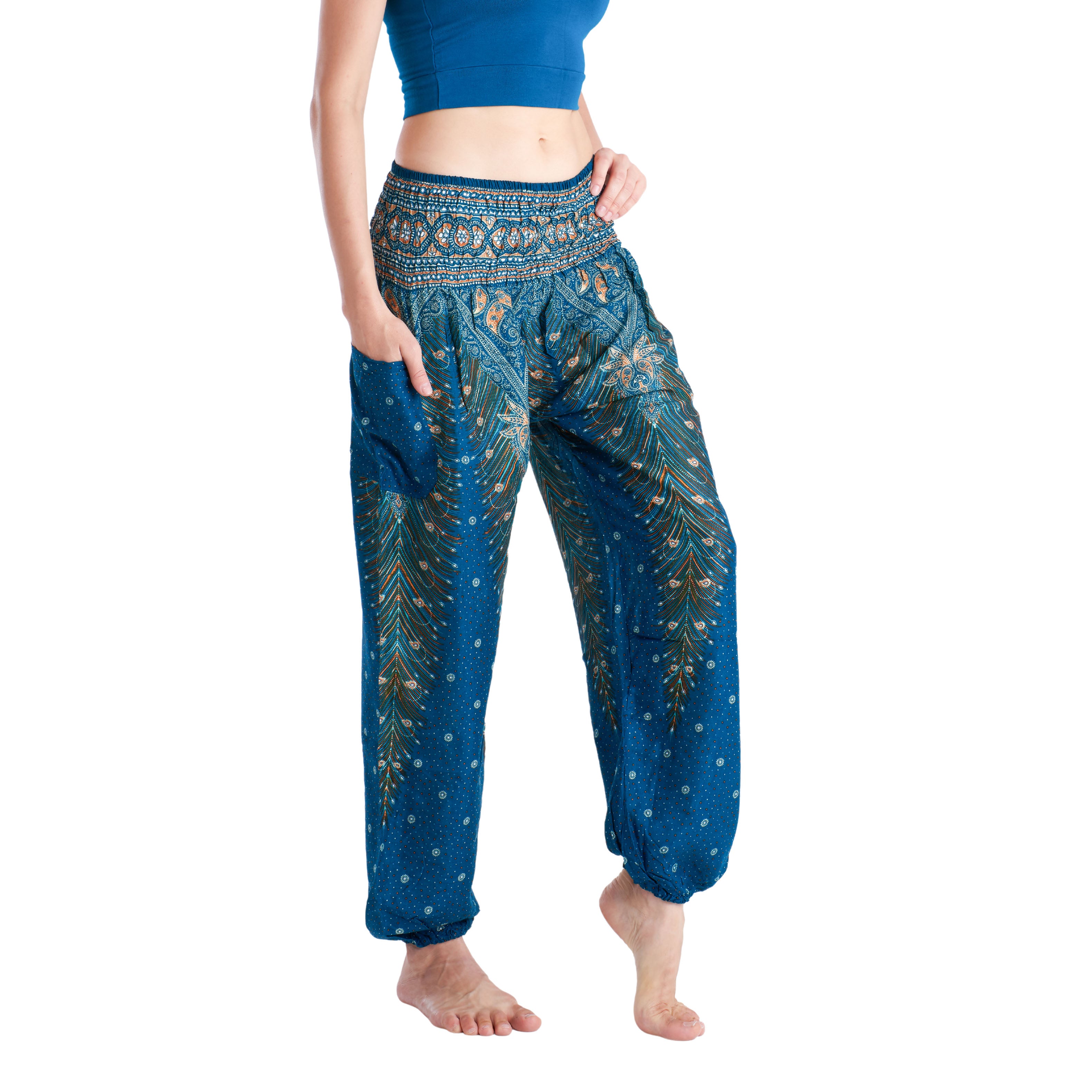 LOPBURI PANTS - Elastic Waist Elepanta Elastic Waist Pants - Buy Today Elephant Pants Jewelry And Bohemian Clothes Handmade In Thailand Help To Save The Elephants FairTrade And Vegan