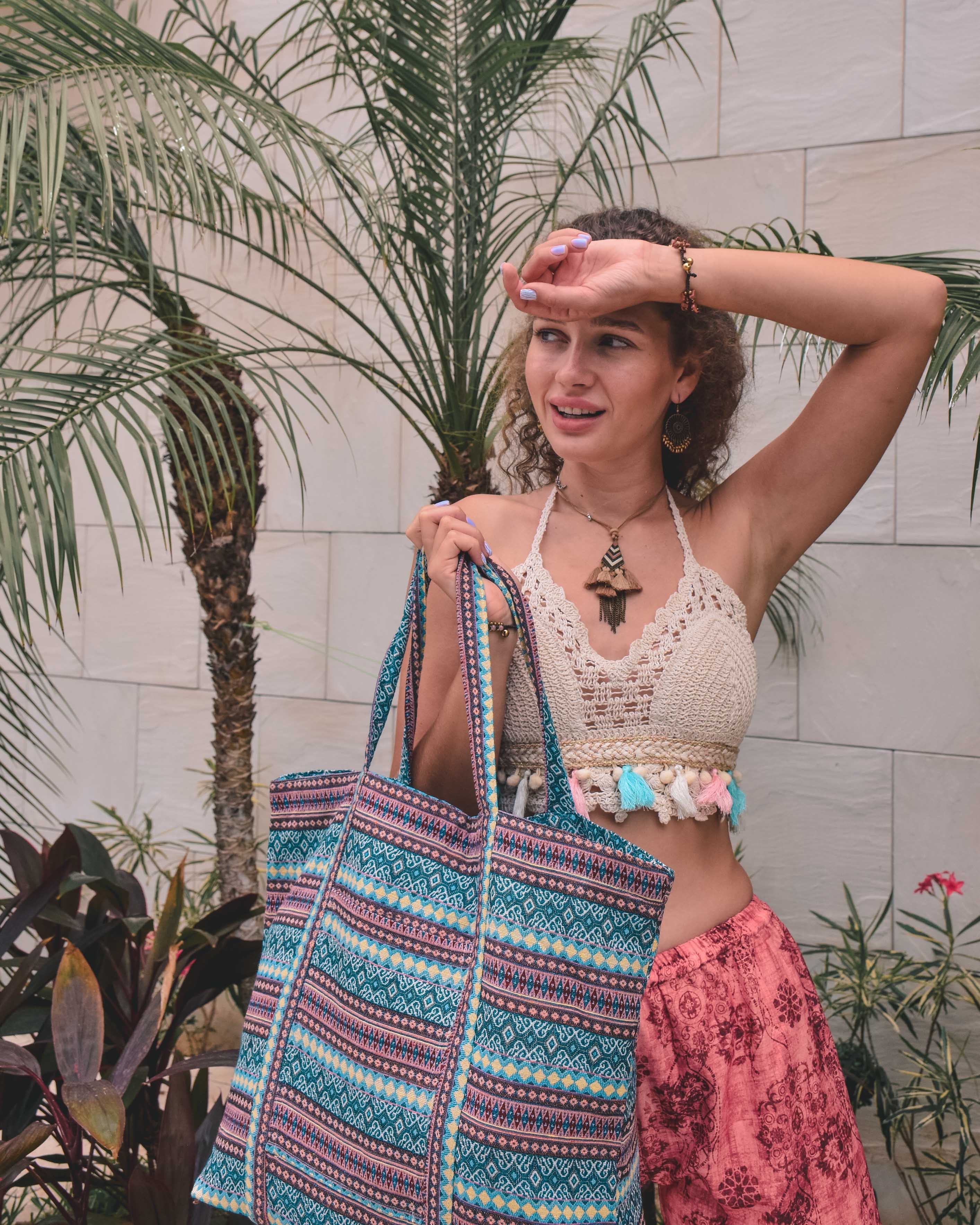 ZAYED BEACH BAG Elepanta Beach Bags - Buy Today Elephant Pants Jewelry And Bohemian Clothes Handmade In Thailand Help To Save The Elephants FairTrade And Vegan