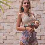 TIE DYE SHORTS Elepanta Women's Shorts - Buy Today Elephant Pants Jewelry And Bohemian Clothes Handmade In Thailand Help To Save The Elephants FairTrade And Vegan