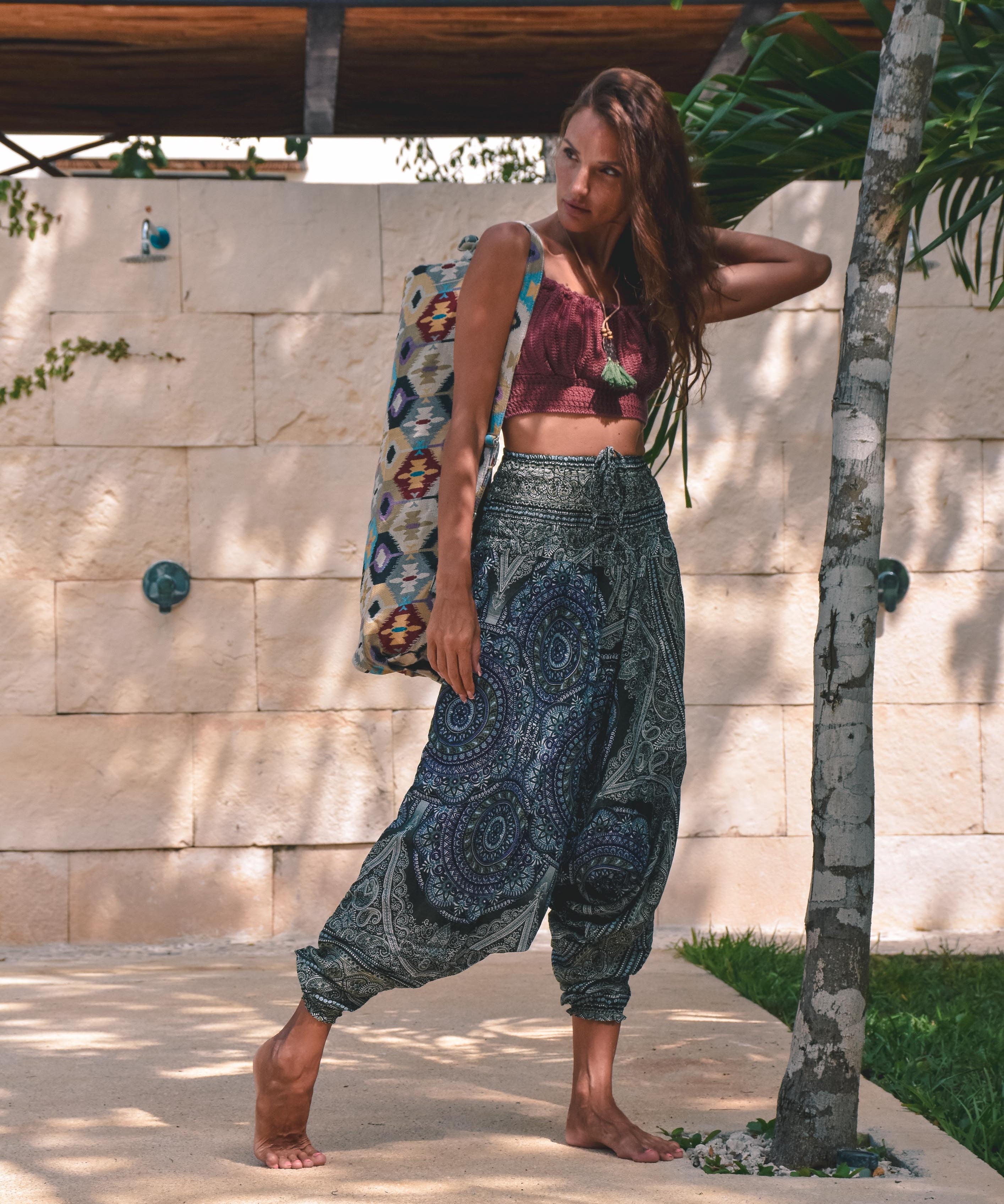 KUXTAL YOGA PANTS Elepanta Aladdin Pants - Buy Today Elephant Pants Jewelry And Bohemian Clothes Handmade In Thailand Help To Save The Elephants FairTrade And Vegan