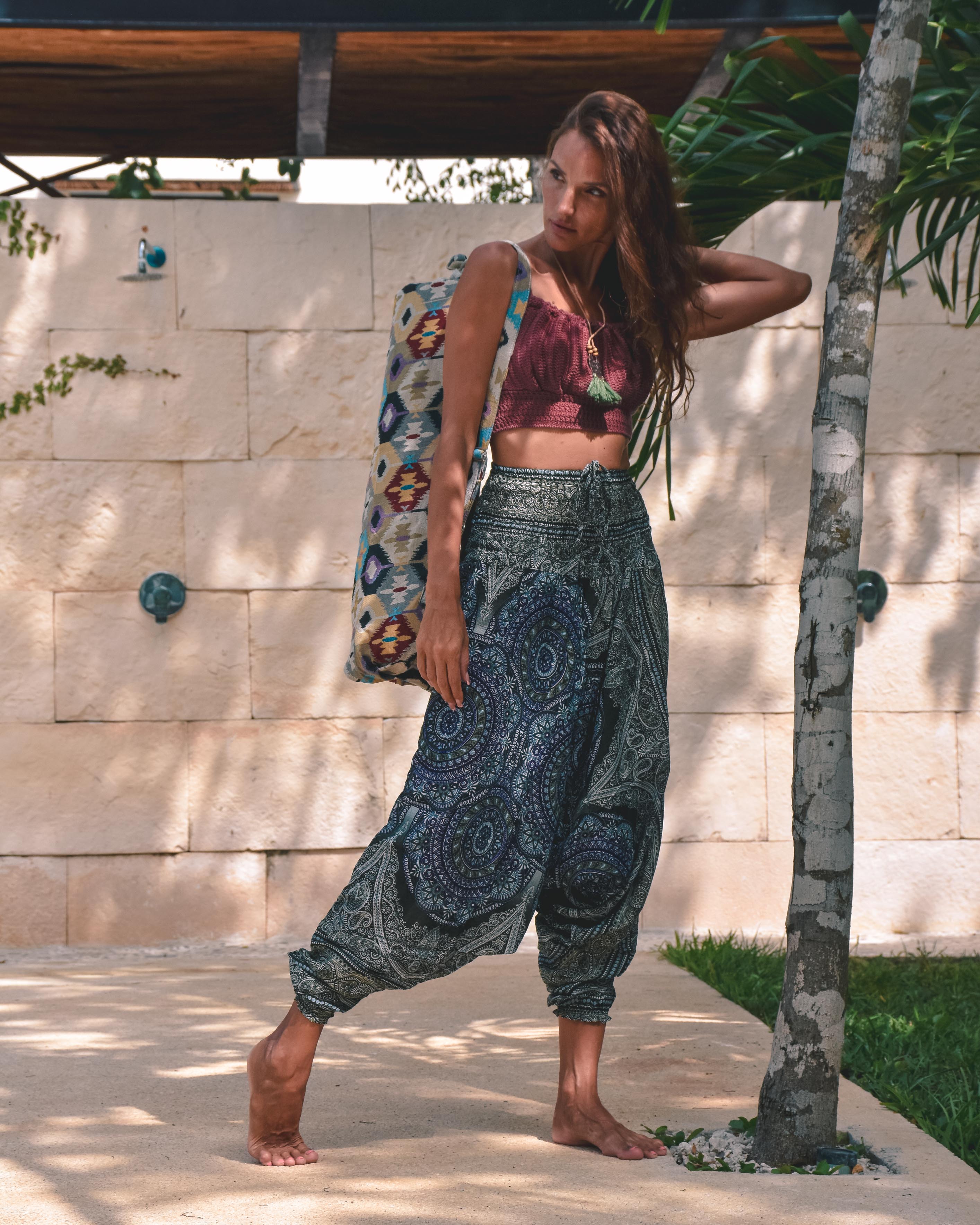 KUXTAL YOGA PANTS Elepanta Aladdin Pants - Buy Today Elephant Pants Jewelry And Bohemian Clothes Handmade In Thailand Help To Save The Elephants FairTrade And Vegan