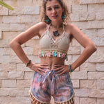 TIE DYE SHORTS Elepanta Women's Shorts - Buy Today Elephant Pants Jewelry And Bohemian Clothes Handmade In Thailand Help To Save The Elephants FairTrade And Vegan