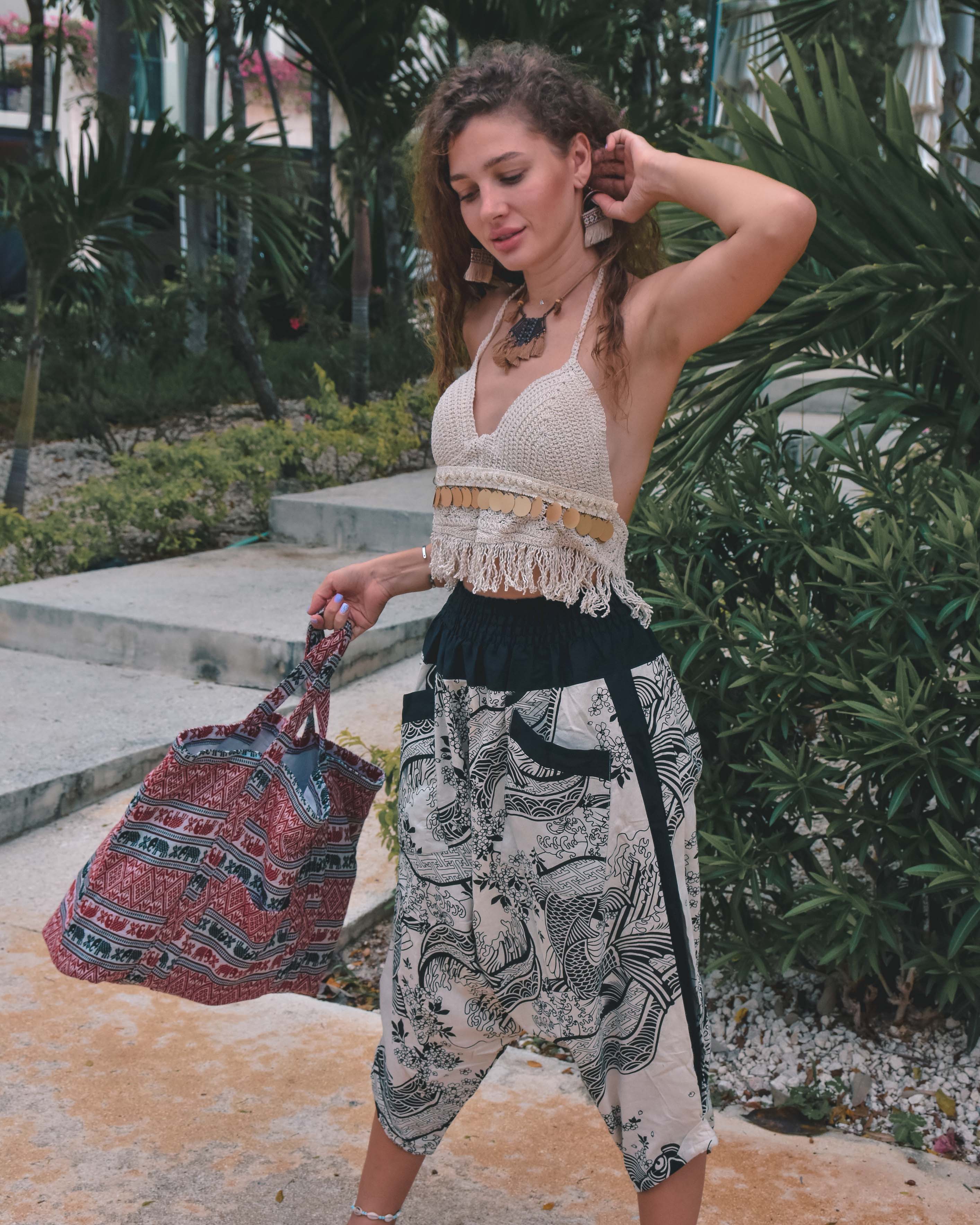 MALAWI BEACH BAG Elepanta Beach Bags - Buy Today Elephant Pants Jewelry And Bohemian Clothes Handmade In Thailand Help To Save The Elephants FairTrade And Vegan