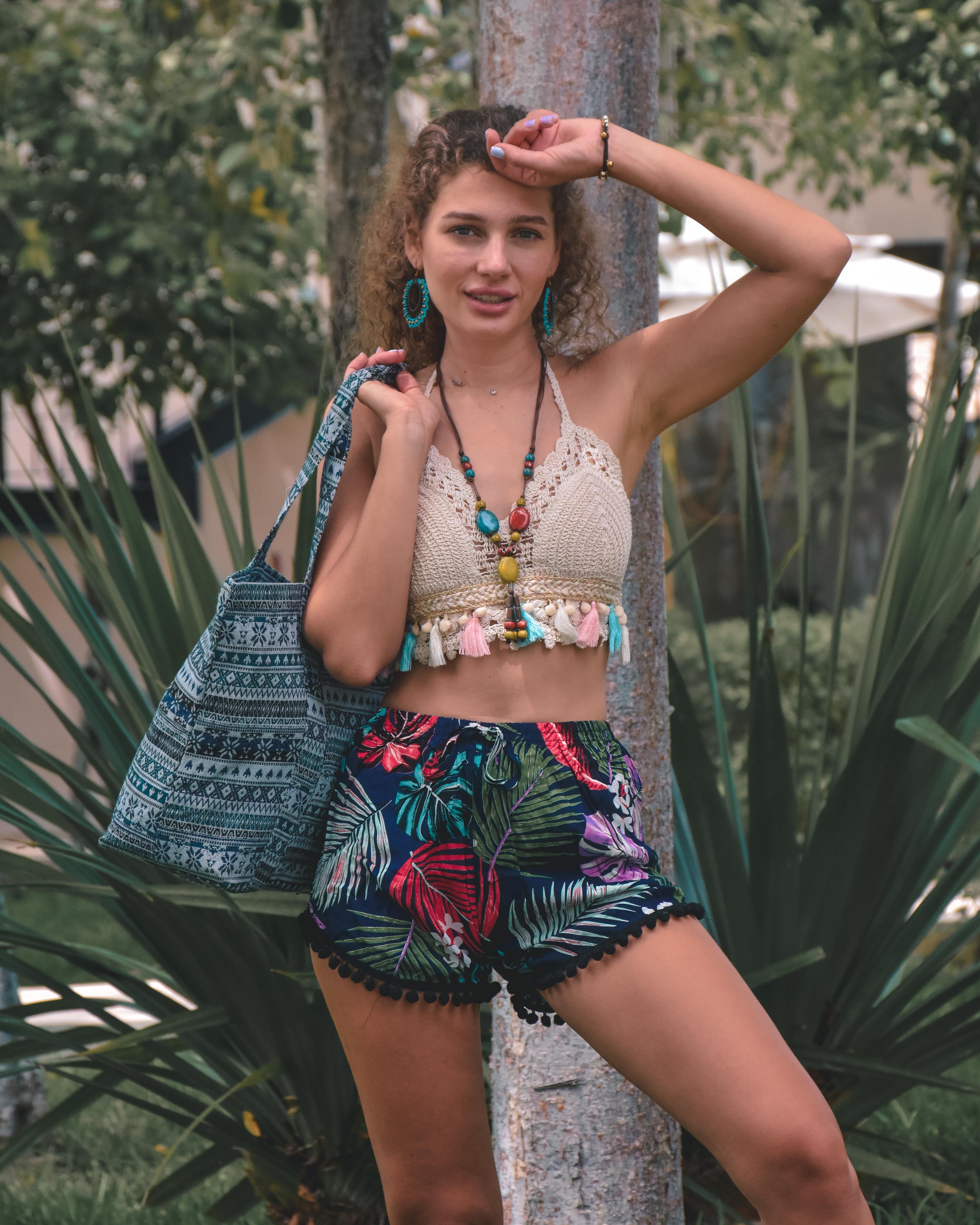 FLORAL SHORTS Elepanta Women's Shorts - Buy Today Elephant Pants Jewelry And Bohemian Clothes Handmade In Thailand Help To Save The Elephants FairTrade And Vegan