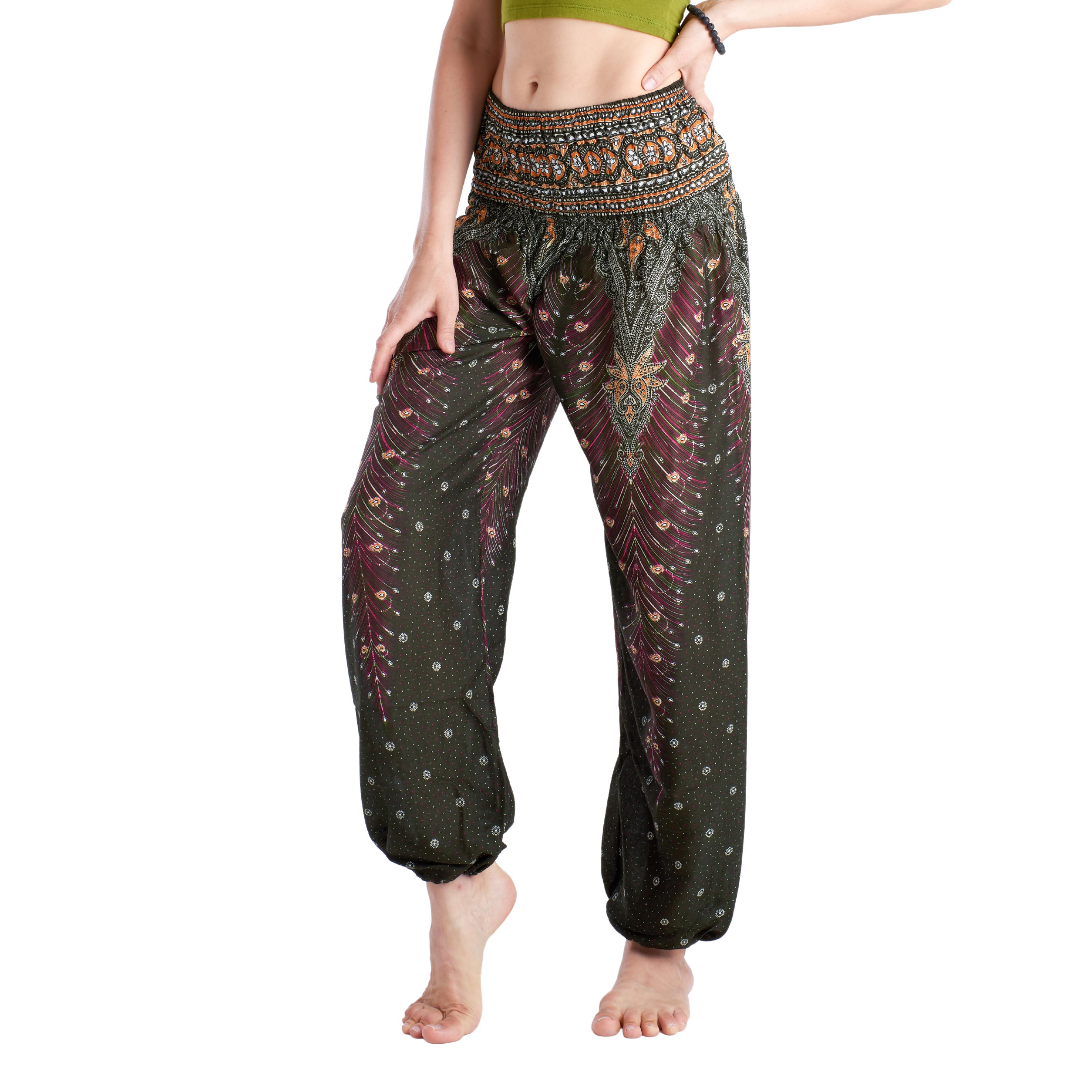 LOPBURI PANTS - Elastic Waist Elepanta Elastic Waist Pants - Buy Today Elephant Pants Jewelry And Bohemian Clothes Handmade In Thailand Help To Save The Elephants FairTrade And Vegan