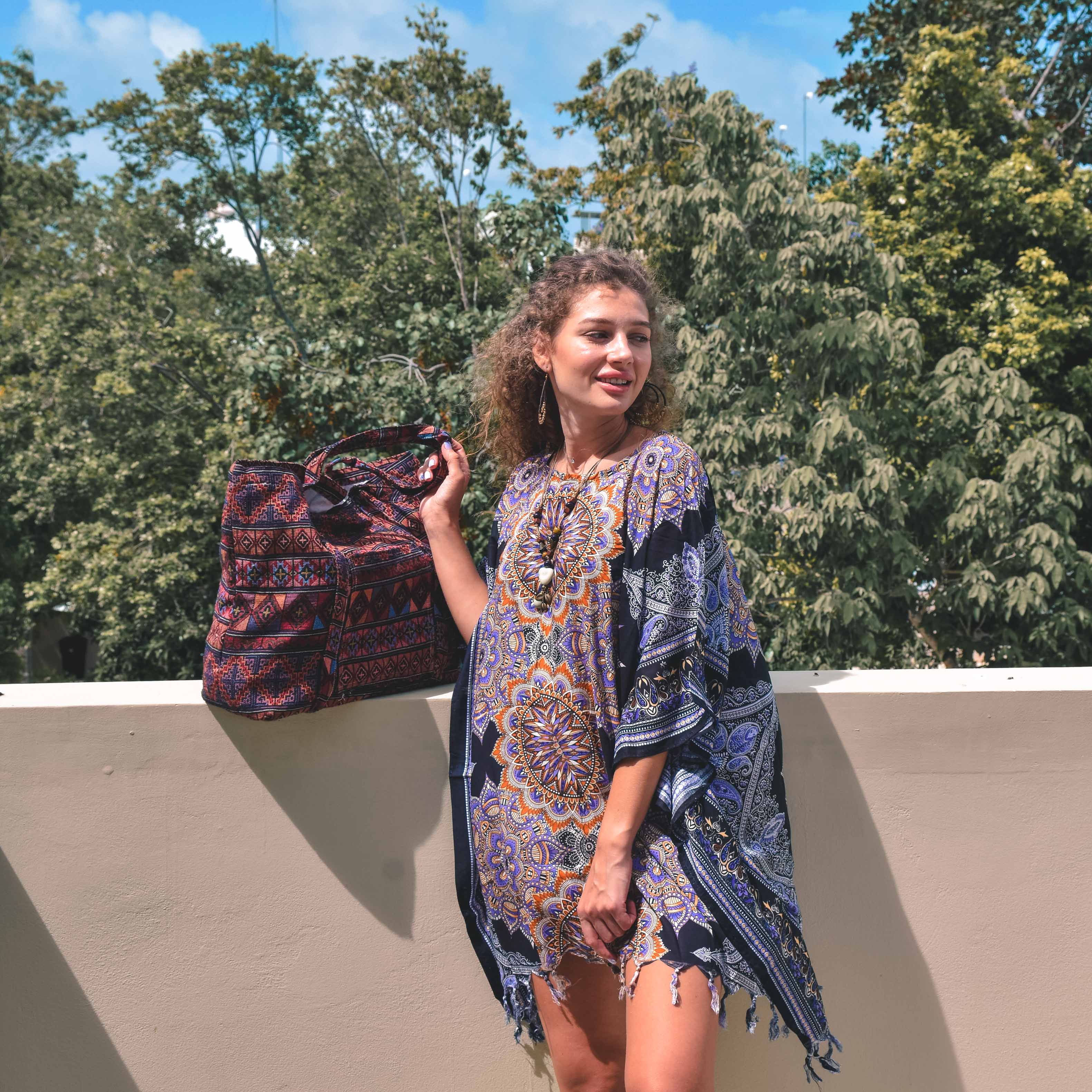 MANDALA PONCHO Elepanta Ponchos - Buy Today Elephant Pants Jewelry And Bohemian Clothes Handmade In Thailand Help To Save The Elephants FairTrade And Vegan