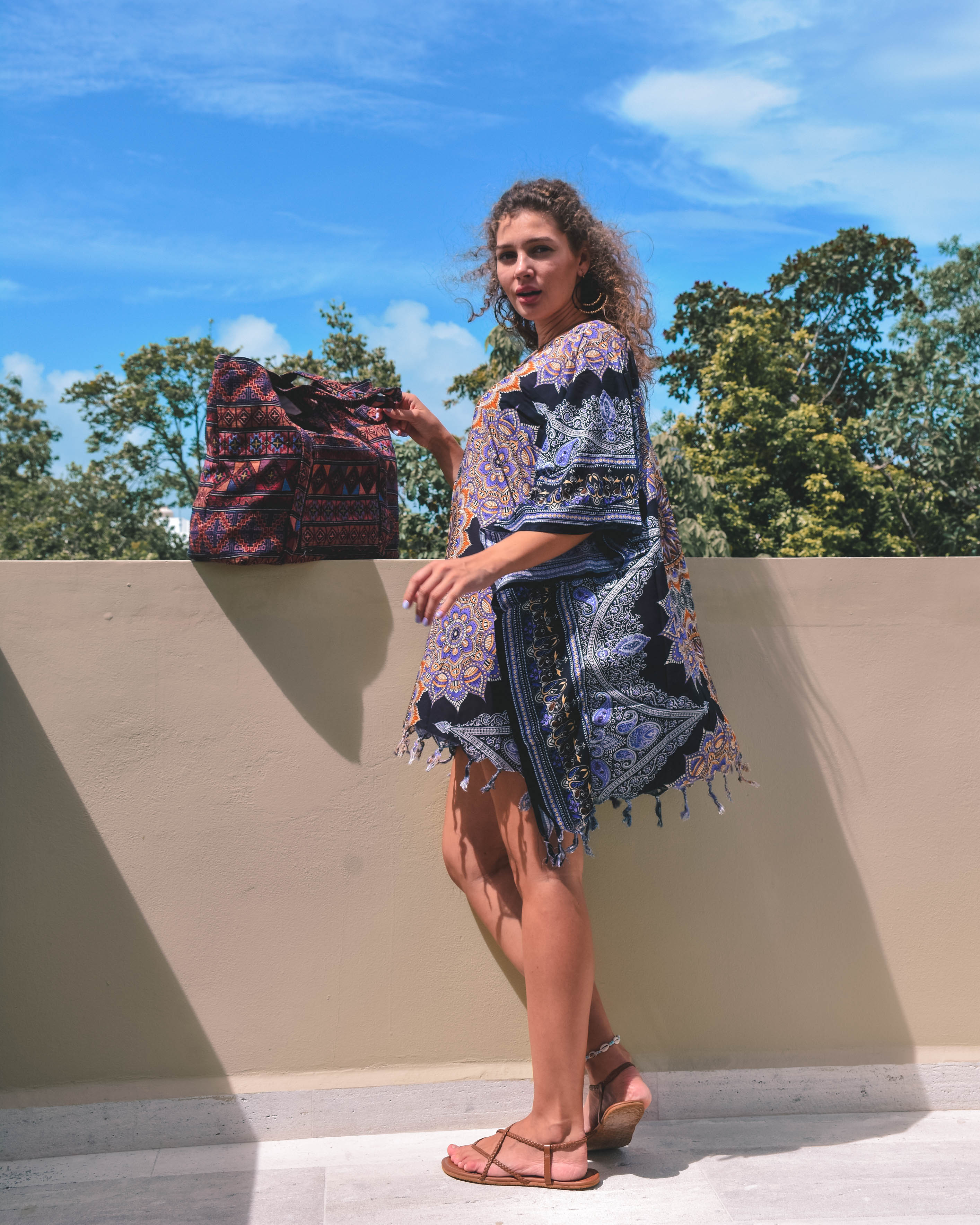MANDALA PONCHO Elepanta Ponchos - Buy Today Elephant Pants Jewelry And Bohemian Clothes Handmade In Thailand Help To Save The Elephants FairTrade And Vegan