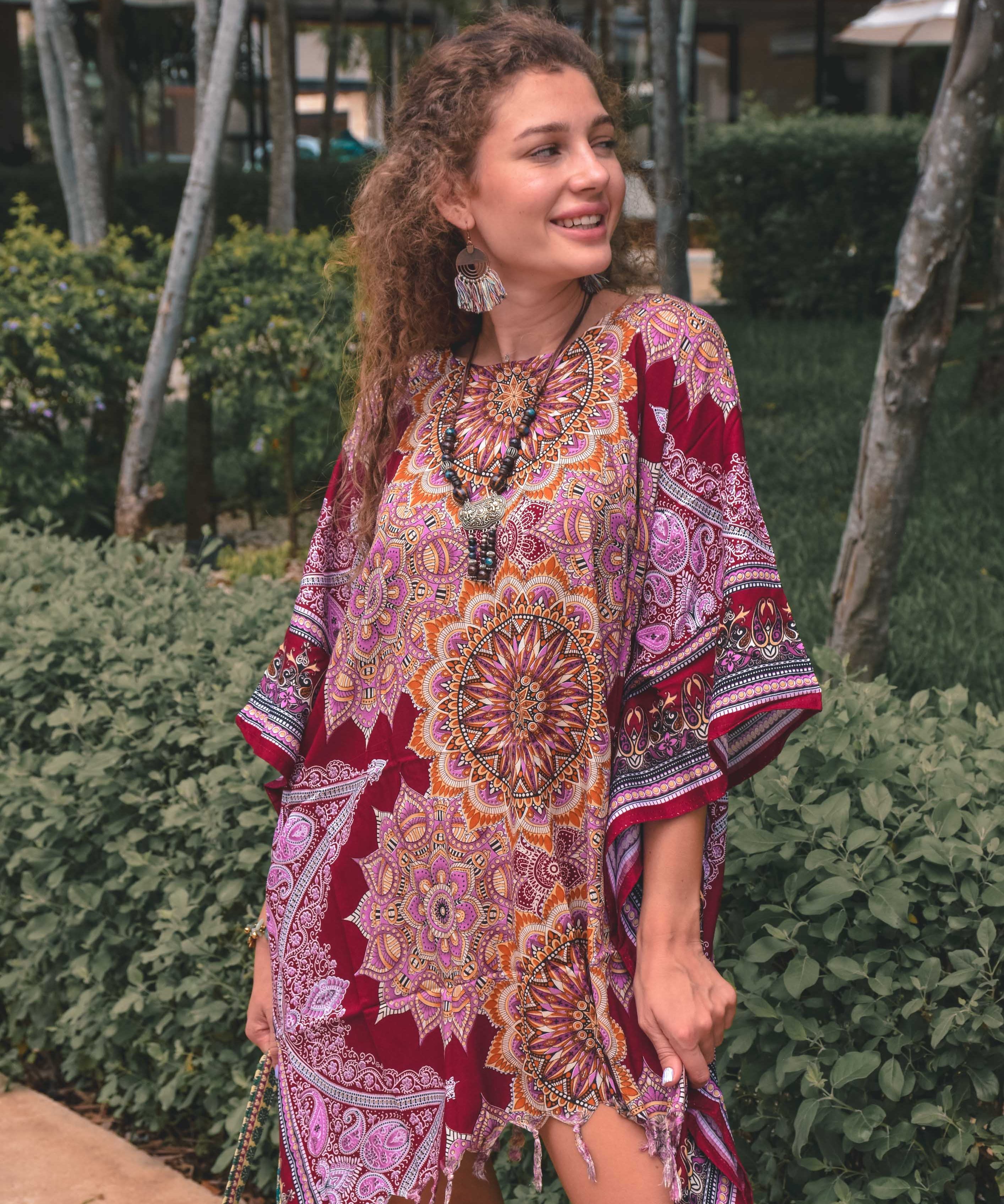 MANDALA PONCHO Elepanta Ponchos - Buy Today Elephant Pants Jewelry And Bohemian Clothes Handmade In Thailand Help To Save The Elephants FairTrade And Vegan