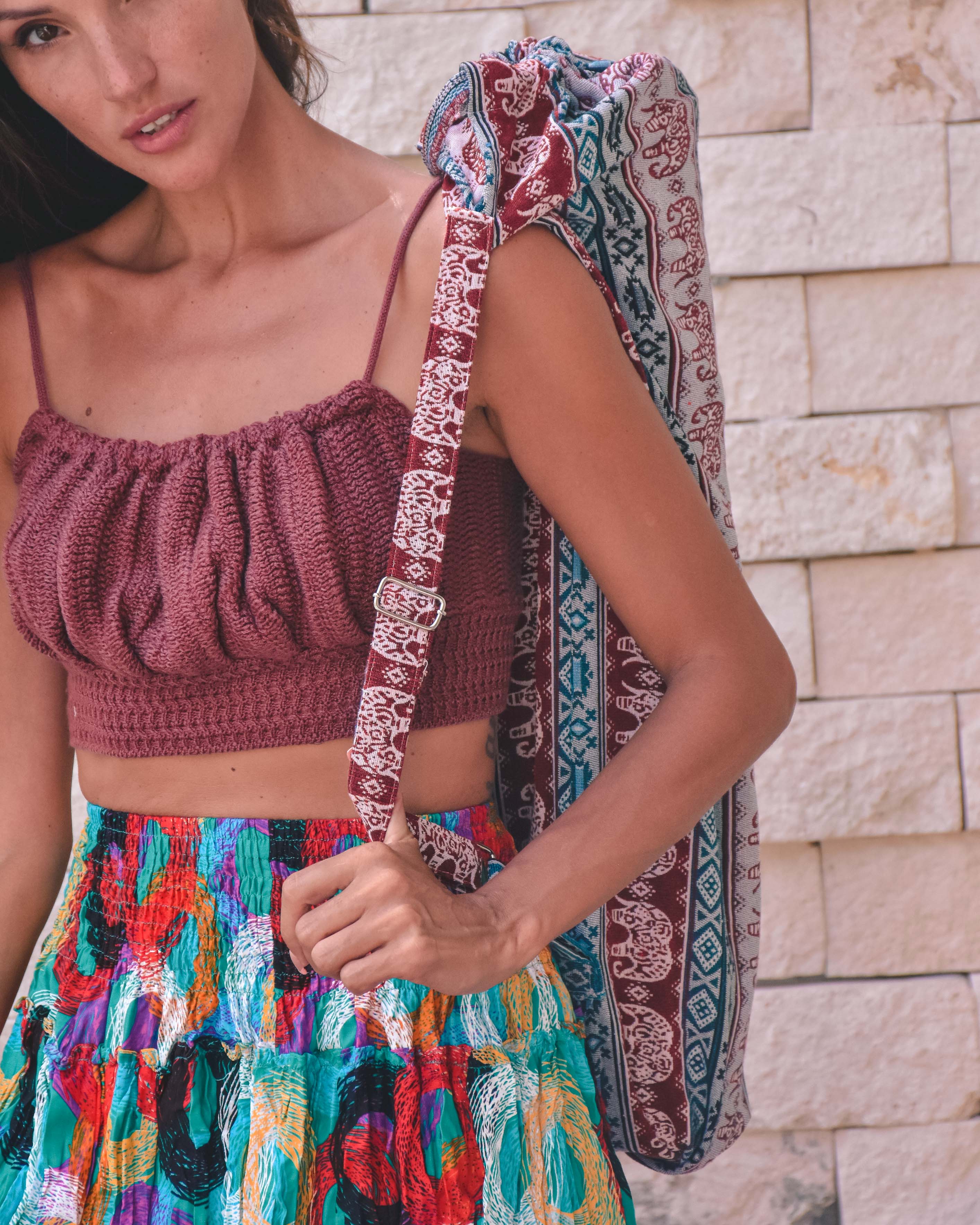 CEIBA YOGA BAG Elepanta Yoga Bag - Buy Today Elephant Pants Jewelry And Bohemian Clothes Handmade In Thailand Help To Save The Elephants FairTrade And Vegan