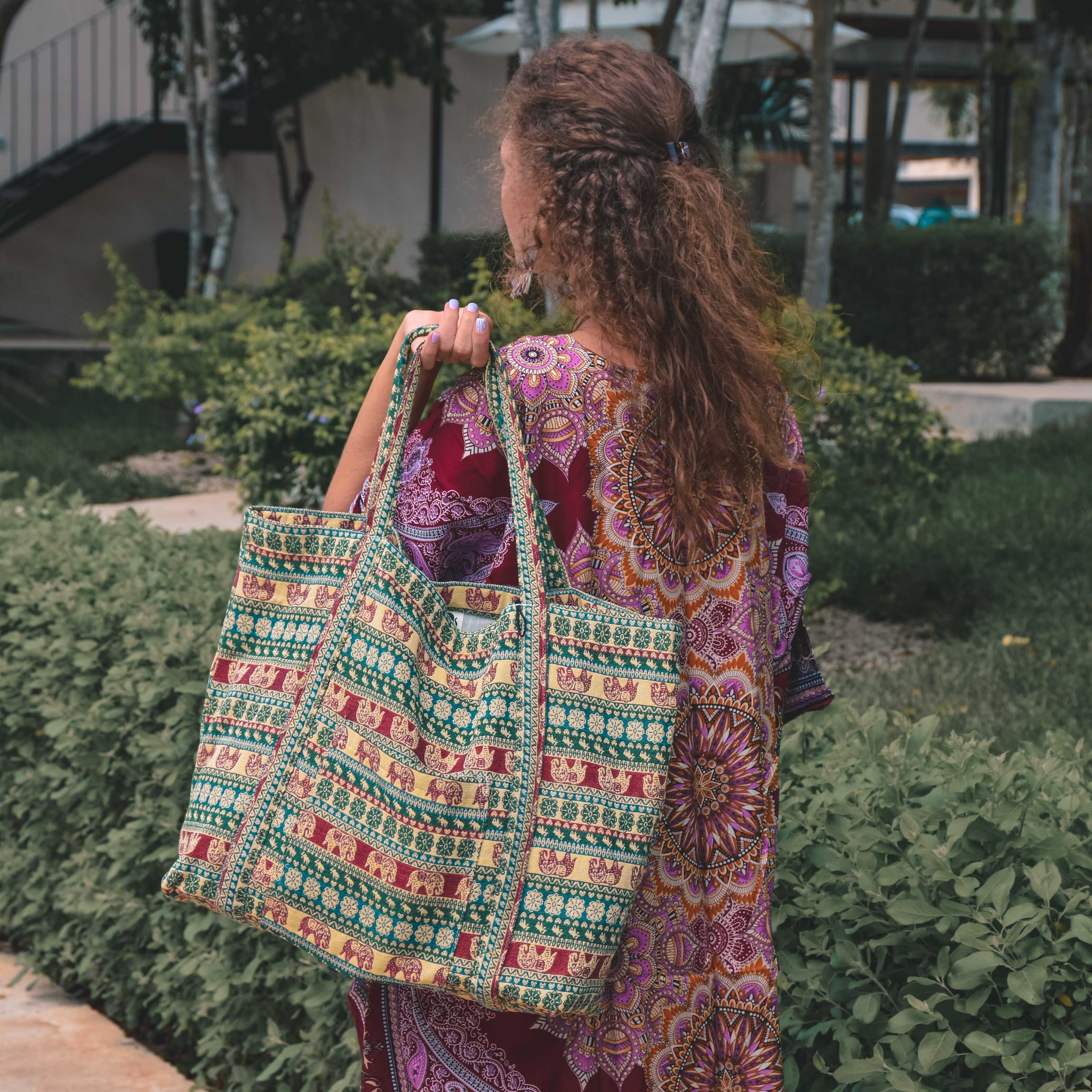 NOMADE BEACH BAG Elepanta Beach Bags - Buy Today Elephant Pants Jewelry And Bohemian Clothes Handmade In Thailand Help To Save The Elephants FairTrade And Vegan