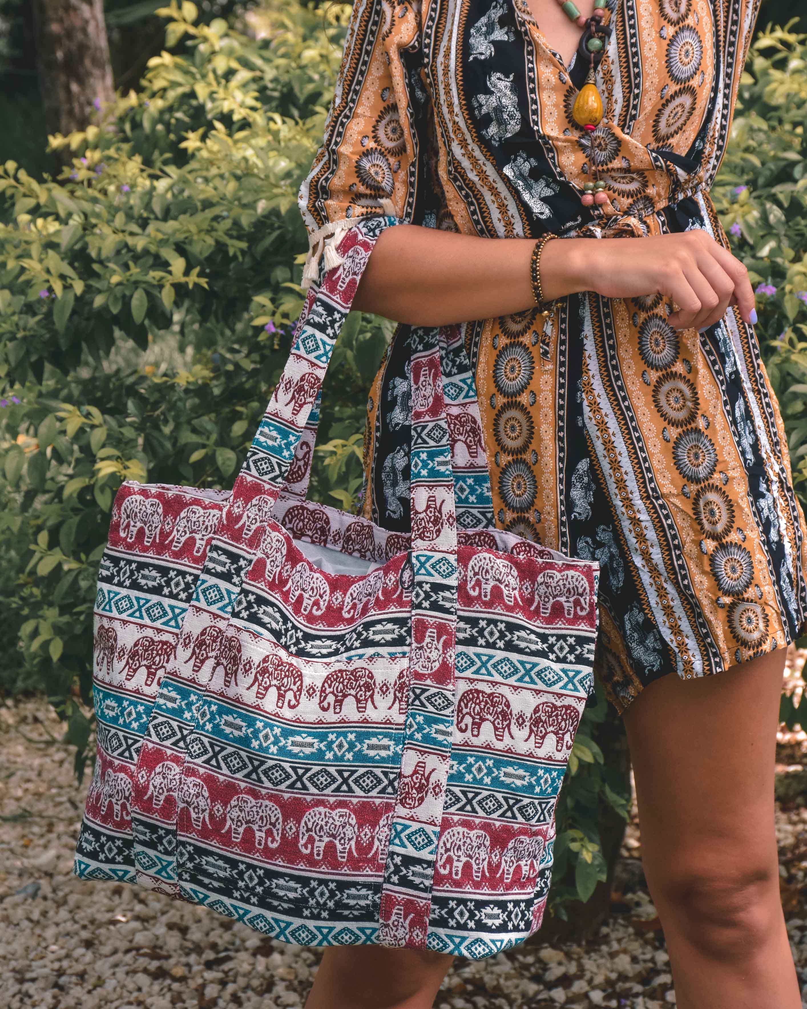 ZEN BEACH BAG Elepanta Beach Bags - Buy Today Elephant Pants Jewelry And Bohemian Clothes Handmade In Thailand Help To Save The Elephants FairTrade And Vegan