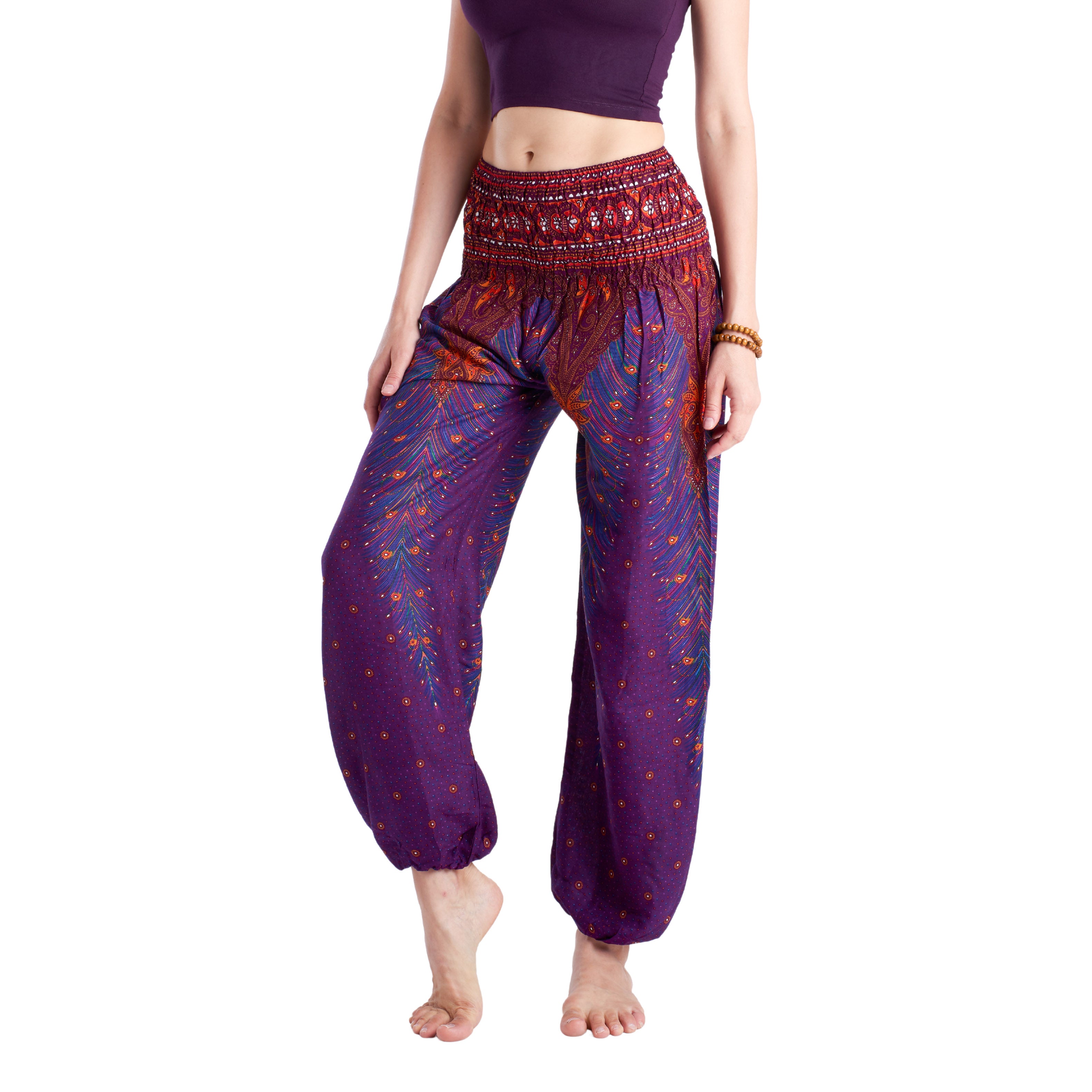 LOPBURI PANTS - Elastic Waist Elepanta Elastic Waist Pants - Buy Today Elephant Pants Jewelry And Bohemian Clothes Handmade In Thailand Help To Save The Elephants FairTrade And Vegan