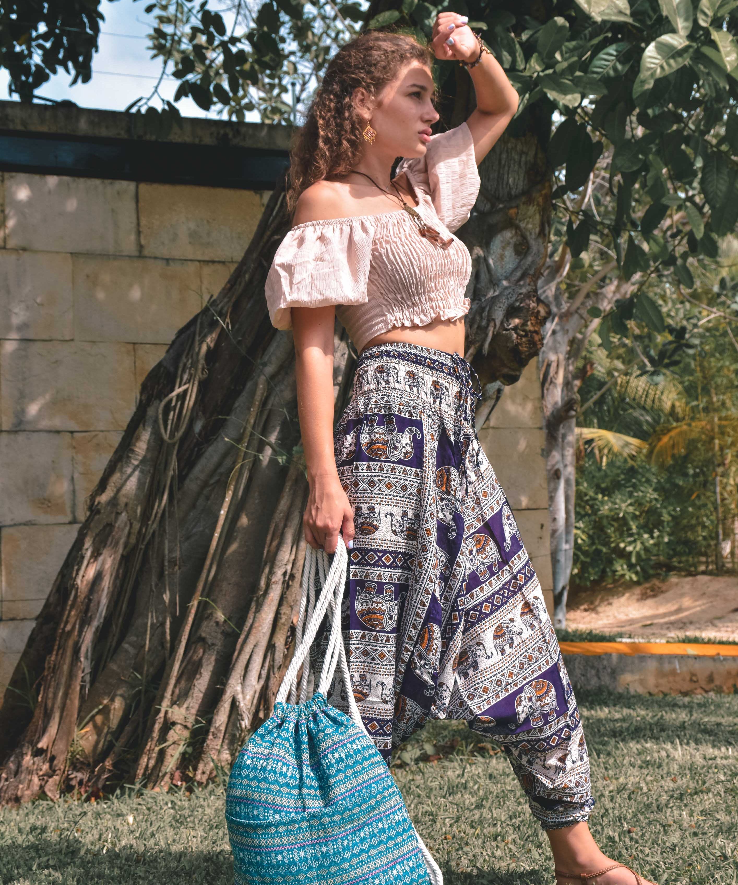 ANGKOR YOGA PANTS Elepanta Aladdin Pants - Buy Today Elephant Pants Jewelry And Bohemian Clothes Handmade In Thailand Help To Save The Elephants FairTrade And Vegan