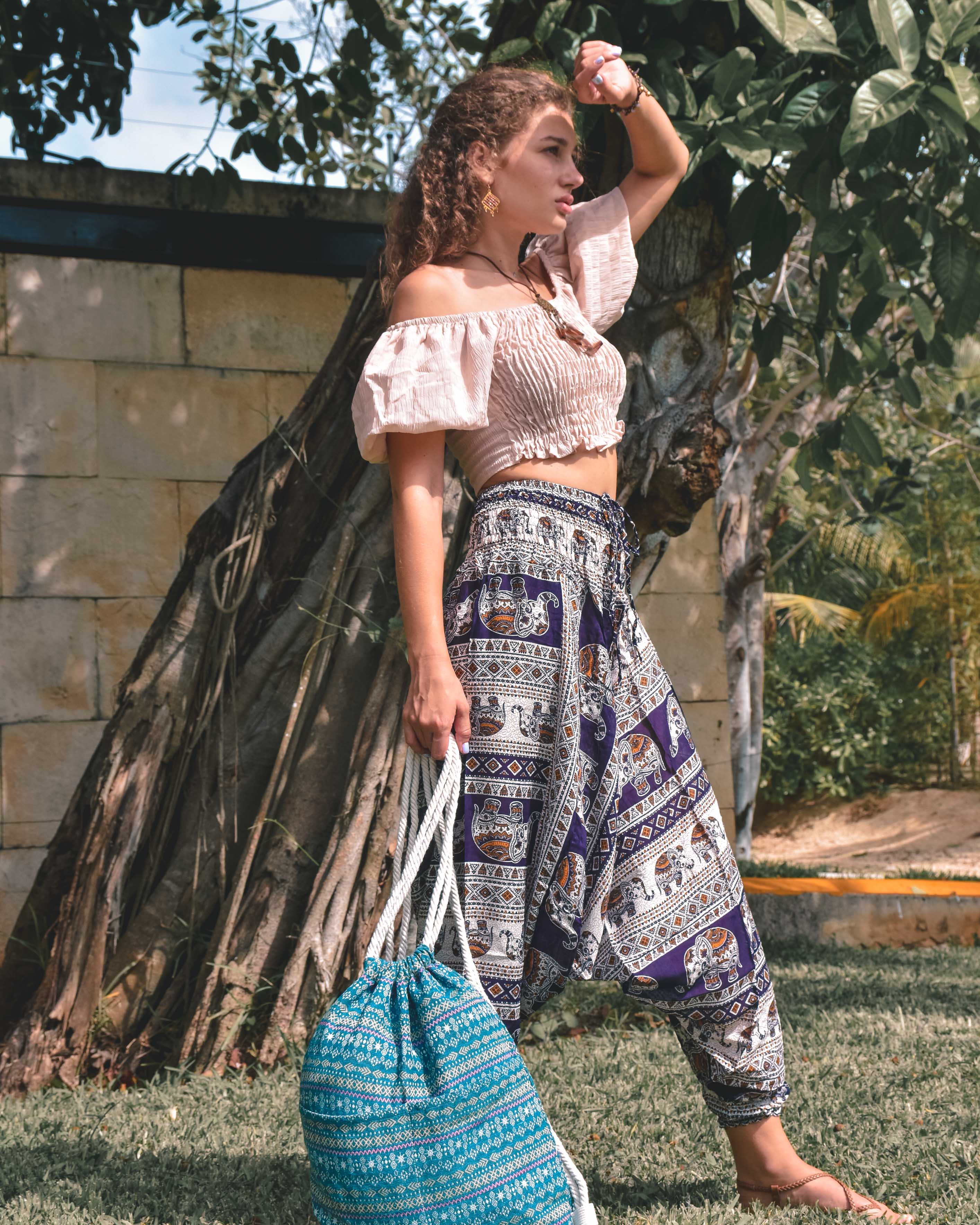 ANGKOR YOGA PANTS Elepanta Aladdin Pants - Buy Today Elephant Pants Jewelry And Bohemian Clothes Handmade In Thailand Help To Save The Elephants FairTrade And Vegan