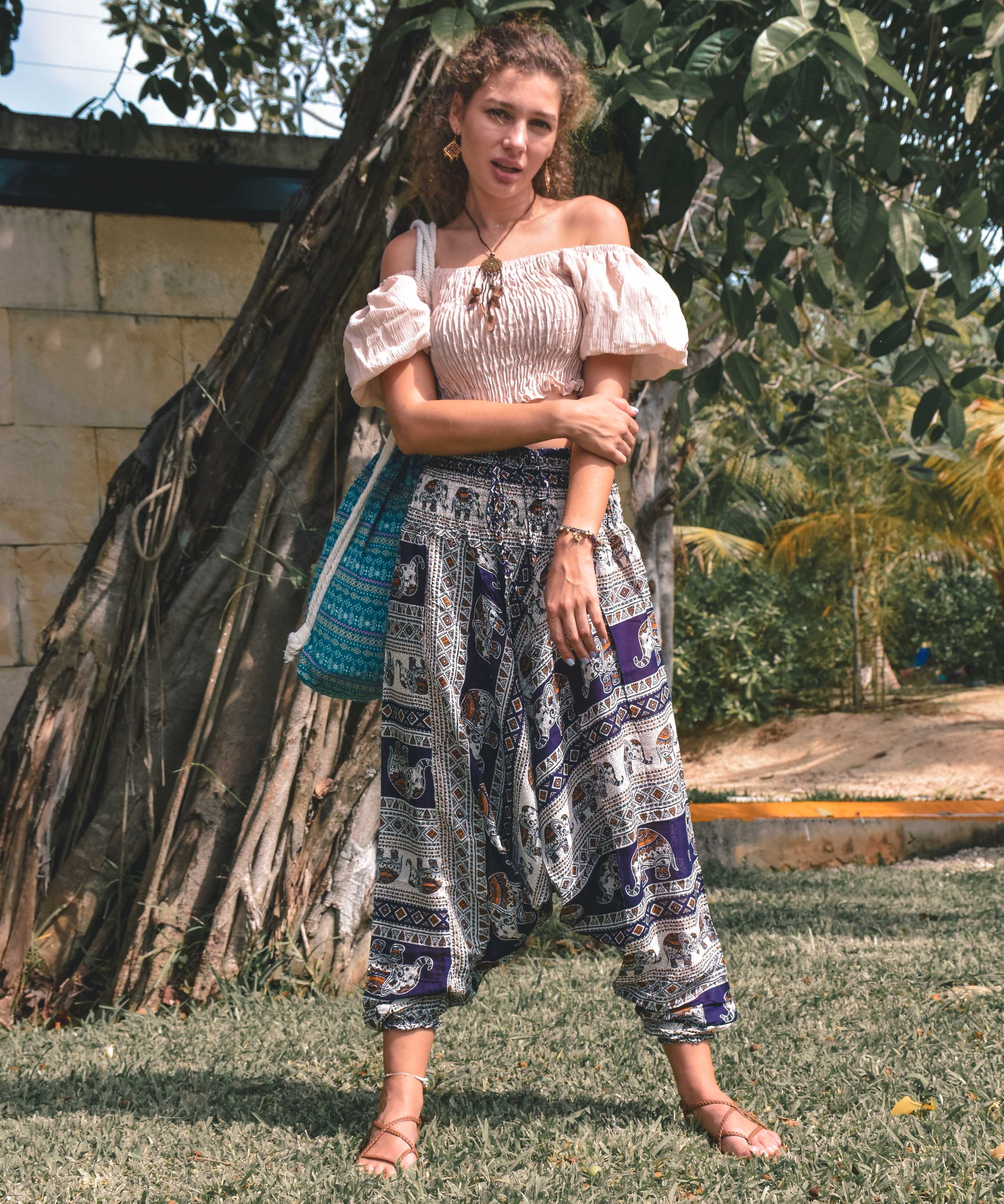 ANGKOR YOGA PANTS Elepanta Aladdin Pants - Buy Today Elephant Pants Jewelry And Bohemian Clothes Handmade In Thailand Help To Save The Elephants FairTrade And Vegan