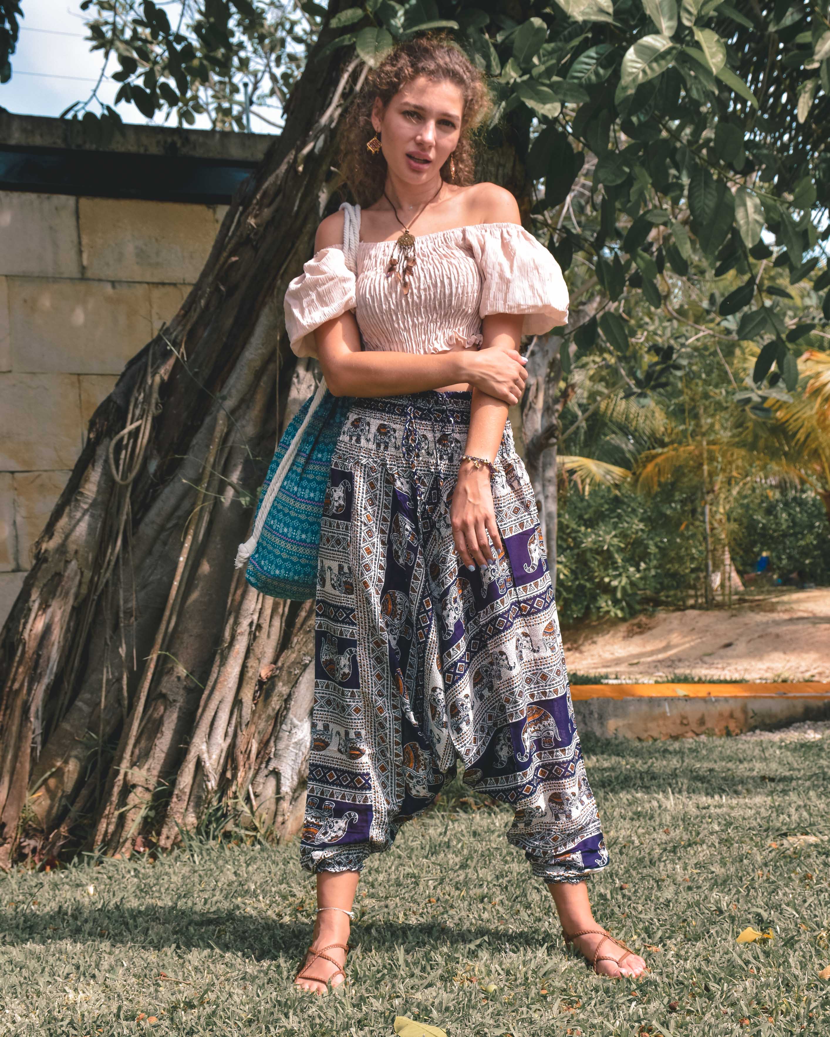 ANGKOR YOGA PANTS Elepanta Aladdin Pants - Buy Today Elephant Pants Jewelry And Bohemian Clothes Handmade In Thailand Help To Save The Elephants FairTrade And Vegan