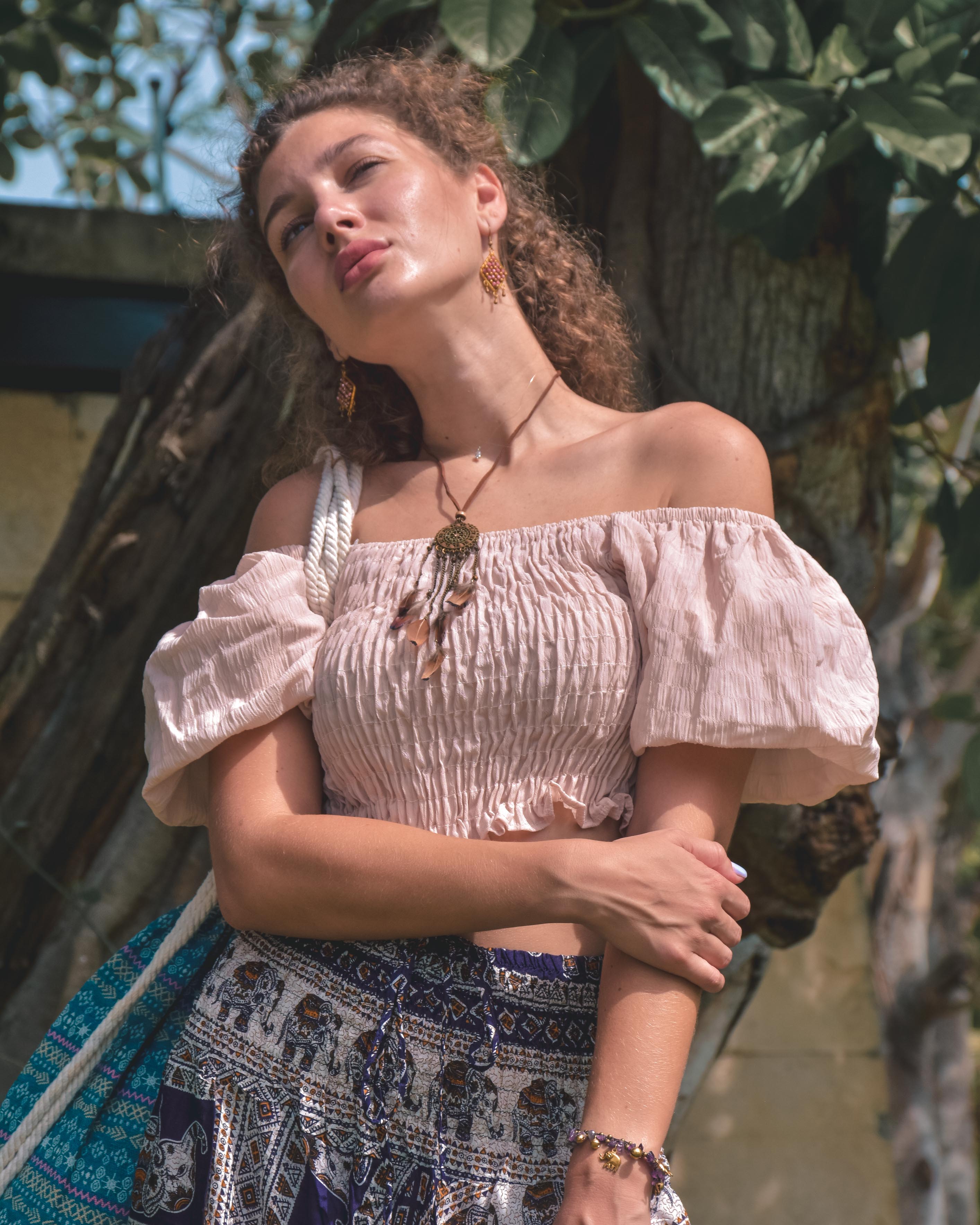 SELVA TOP Elepanta Women's Top - Buy Today Elephant Pants Jewelry And Bohemian Clothes Handmade In Thailand Help To Save The Elephants FairTrade And Vegan