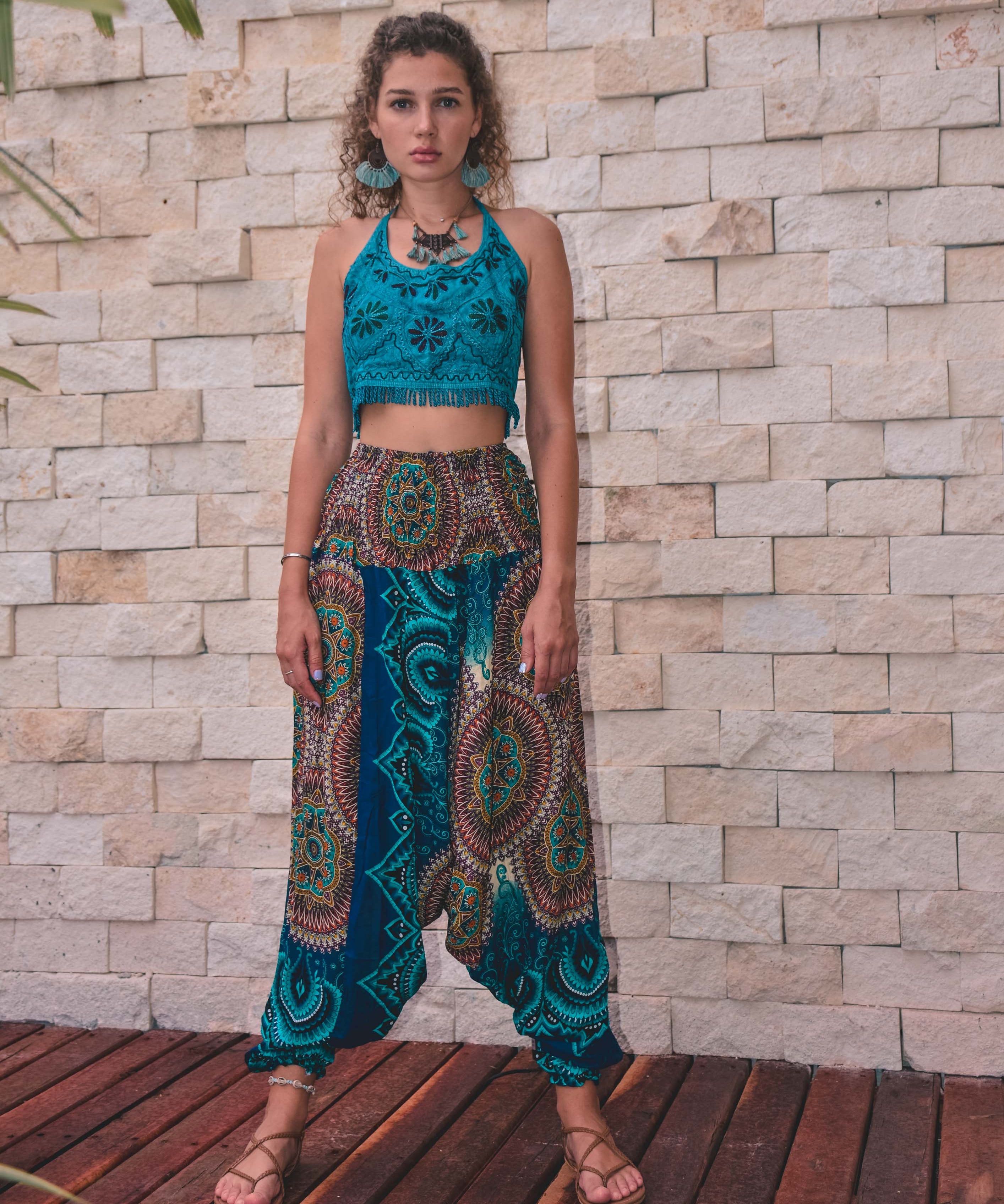 AMALFI YOGA PANTS Elepanta Aladdin Pants - Buy Today Elephant Pants Jewelry And Bohemian Clothes Handmade In Thailand Help To Save The Elephants FairTrade And Vegan