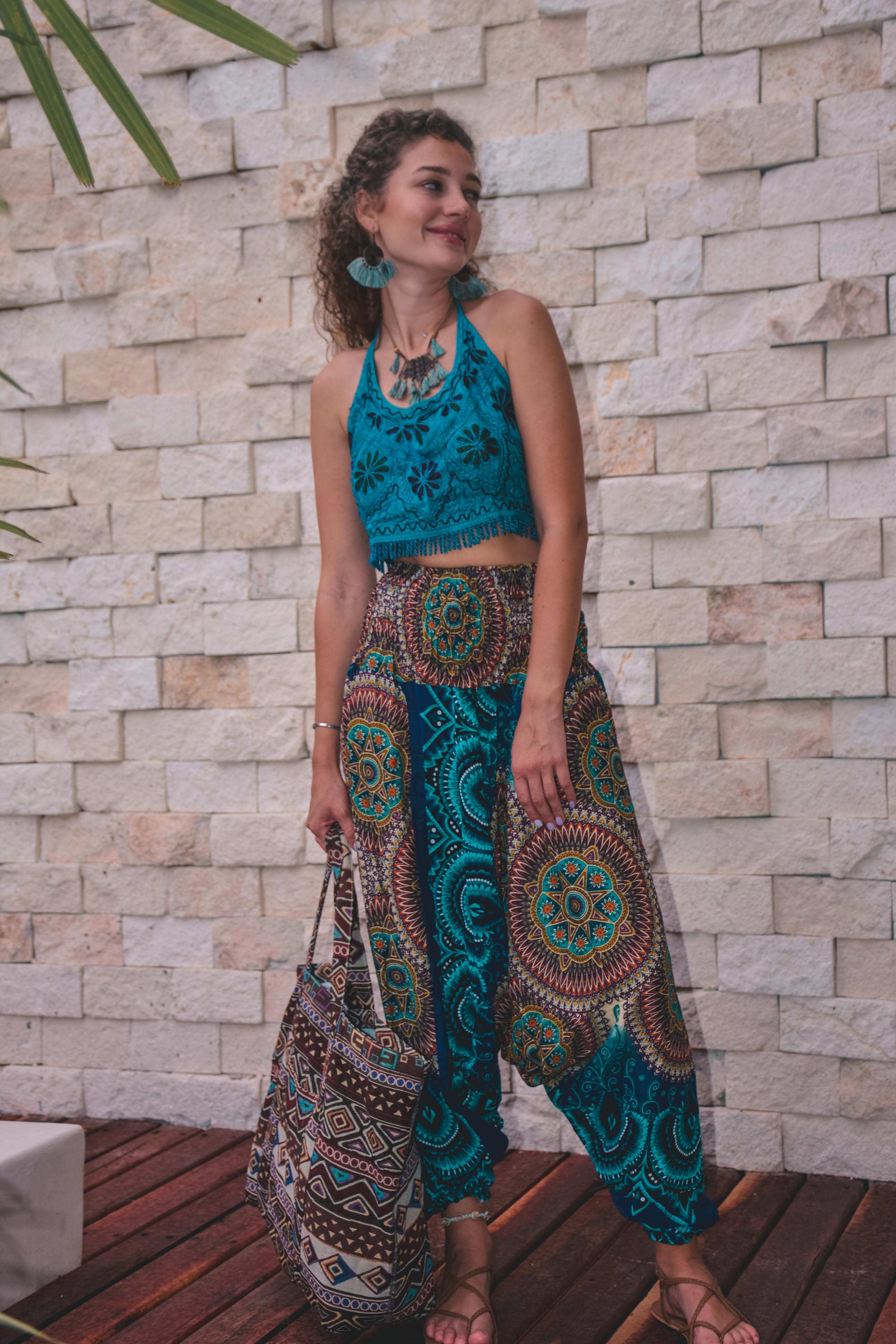 AMALFI YOGA PANTS Elepanta Aladdin Pants - Buy Today Elephant Pants Jewelry And Bohemian Clothes Handmade In Thailand Help To Save The Elephants FairTrade And Vegan