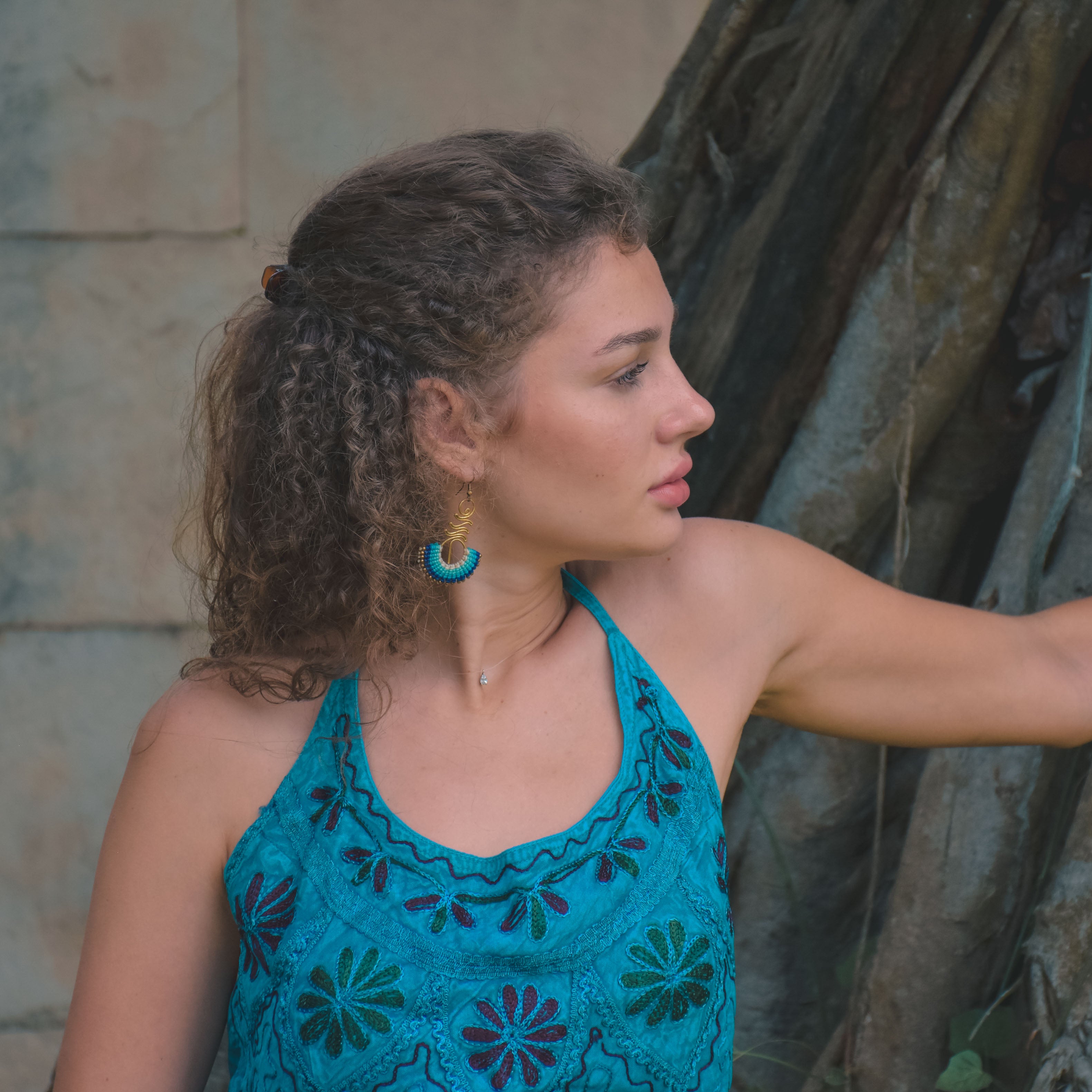 LOTUS EARRINGS Elepanta Earrings - Buy Today Elephant Pants Jewelry And Bohemian Clothes Handmade In Thailand Help To Save The Elephants FairTrade And Vegan