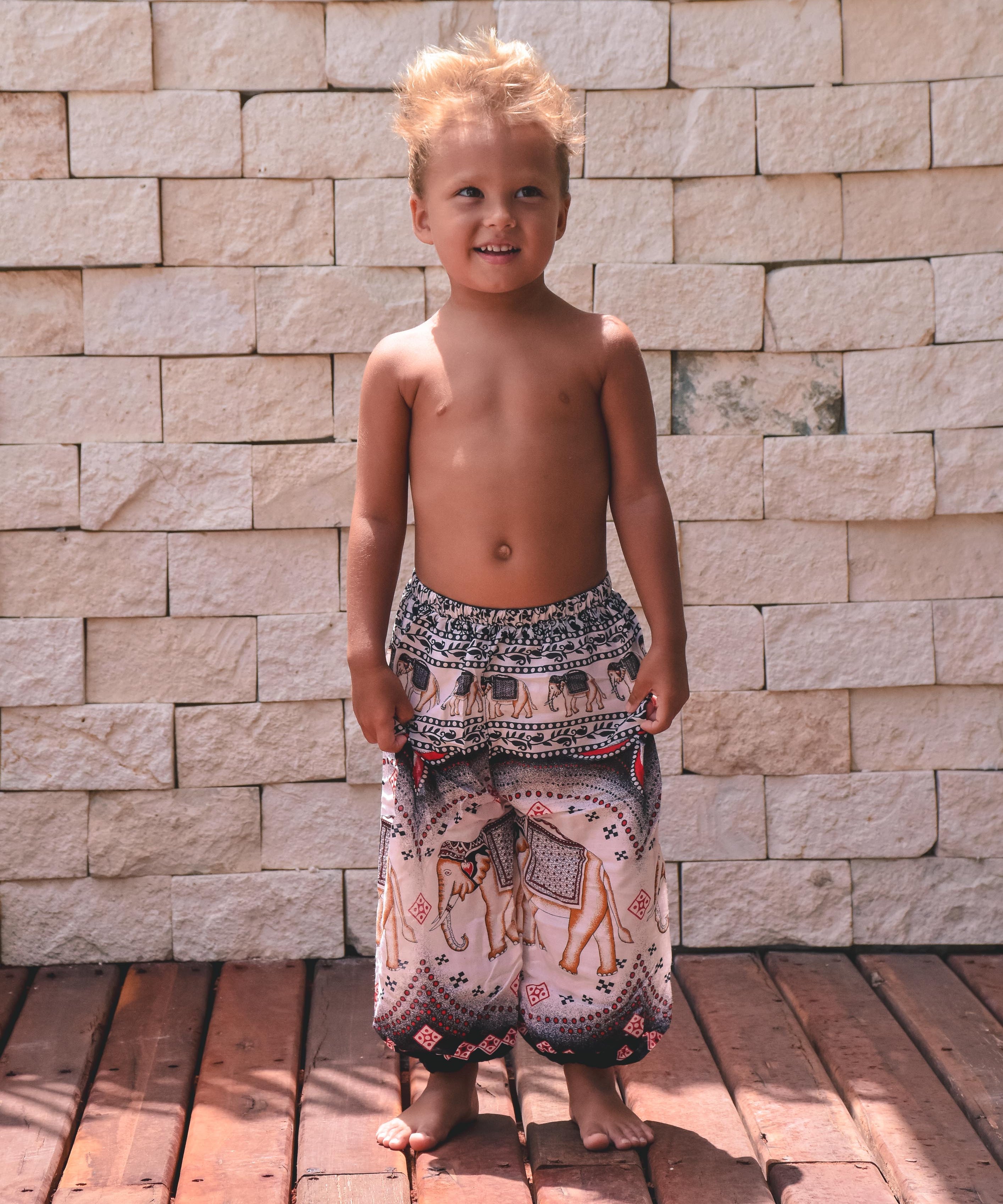 AKUBALI PANTS Elepanta Kids Pants - Buy Today Elephant Pants Jewelry And Bohemian Clothes Handmade In Thailand Help To Save The Elephants FairTrade And Vegan