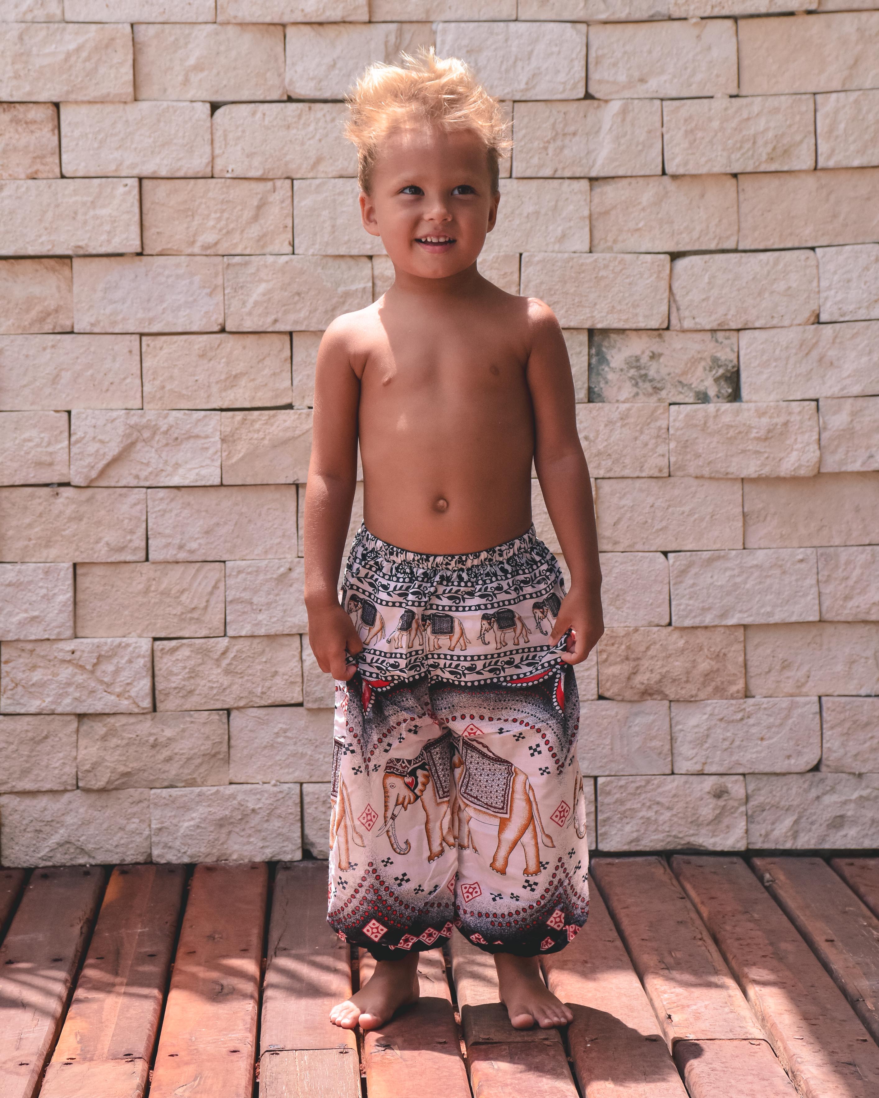 AKUBALI PANTS Elepanta Kids Pants - Buy Today Elephant Pants Jewelry And Bohemian Clothes Handmade In Thailand Help To Save The Elephants FairTrade And Vegan