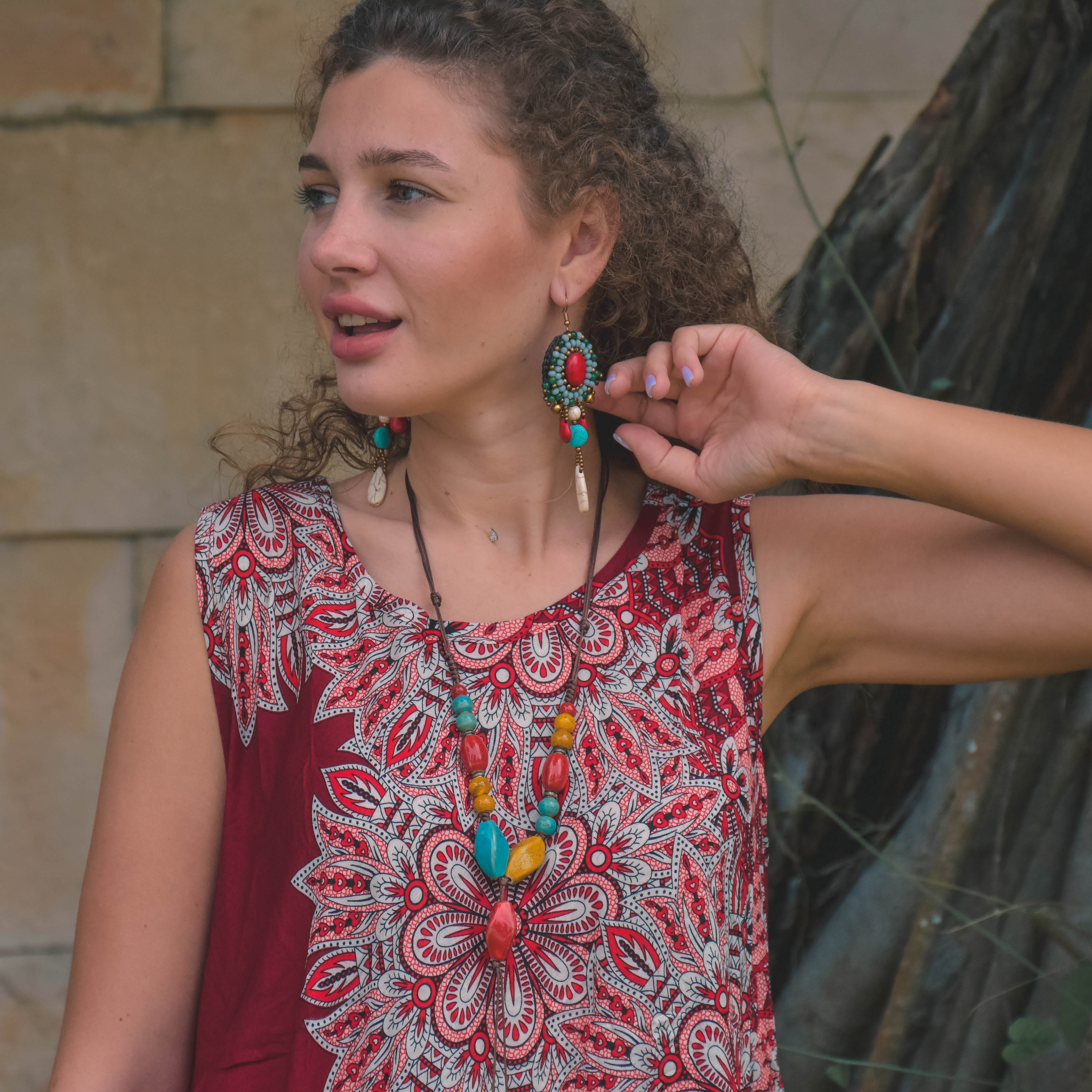 TIBET EARRINGS Elepanta Earrings - Buy Today Elephant Pants Jewelry And Bohemian Clothes Handmade In Thailand Help To Save The Elephants FairTrade And Vegan
